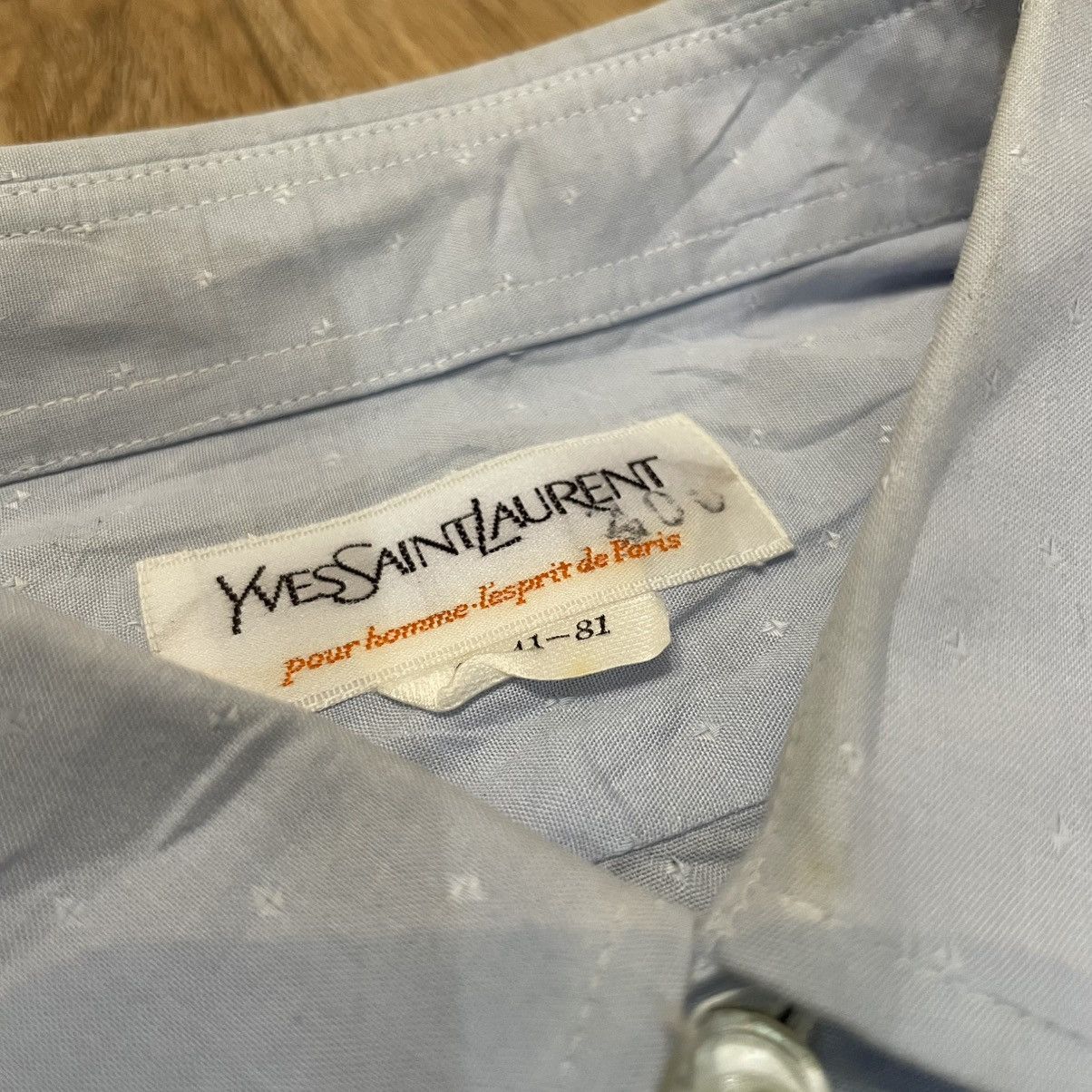 Yves Saint Laurent Yves Saint Laurent Button Up Shirt Size US M / EU 48-50 / 2 - 2 Thumbnail