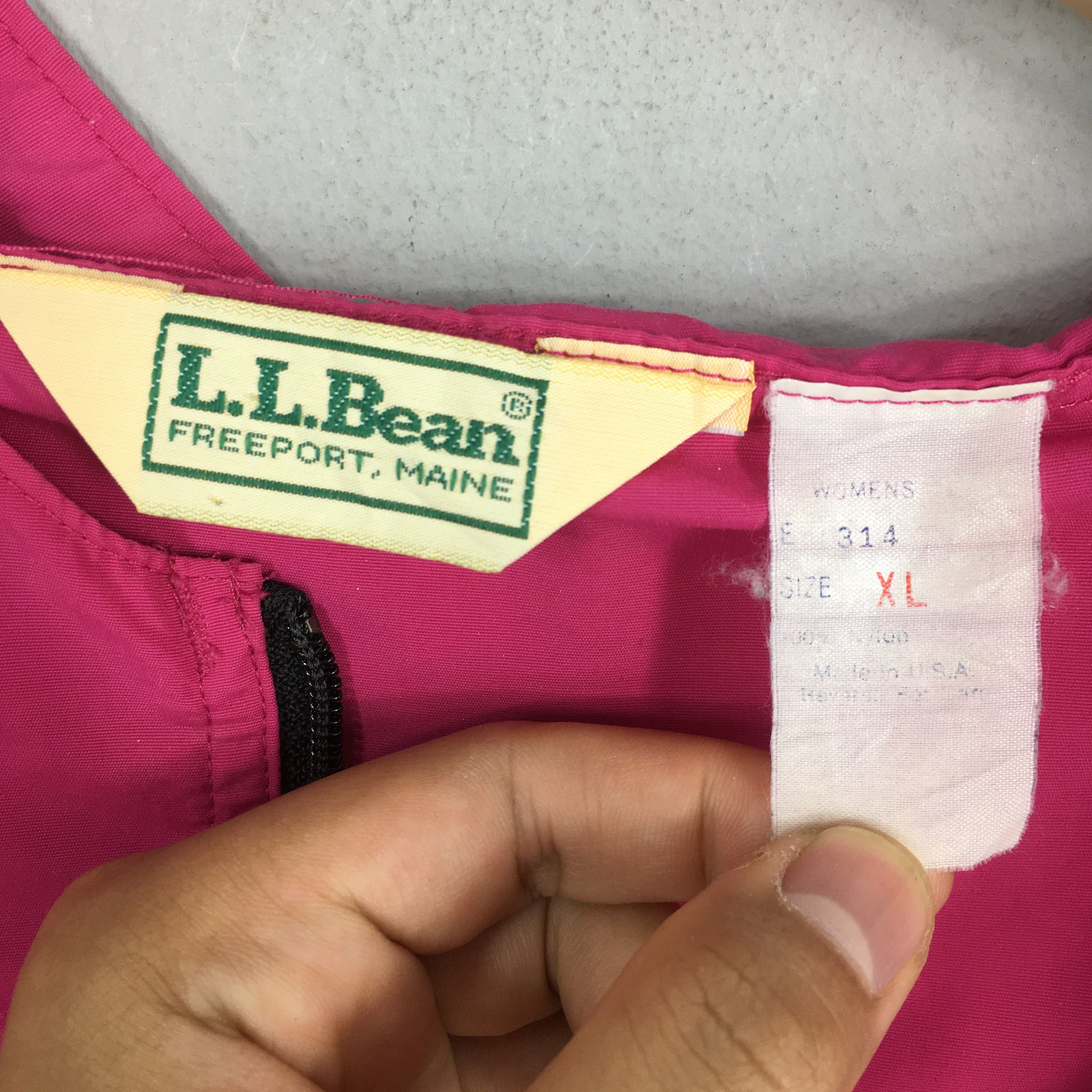 L.L. Bean Vintage LL Bean Anorak Pink Hoodie Jacket XLarge Size US XL / EU 56 / 4 - 5 Thumbnail