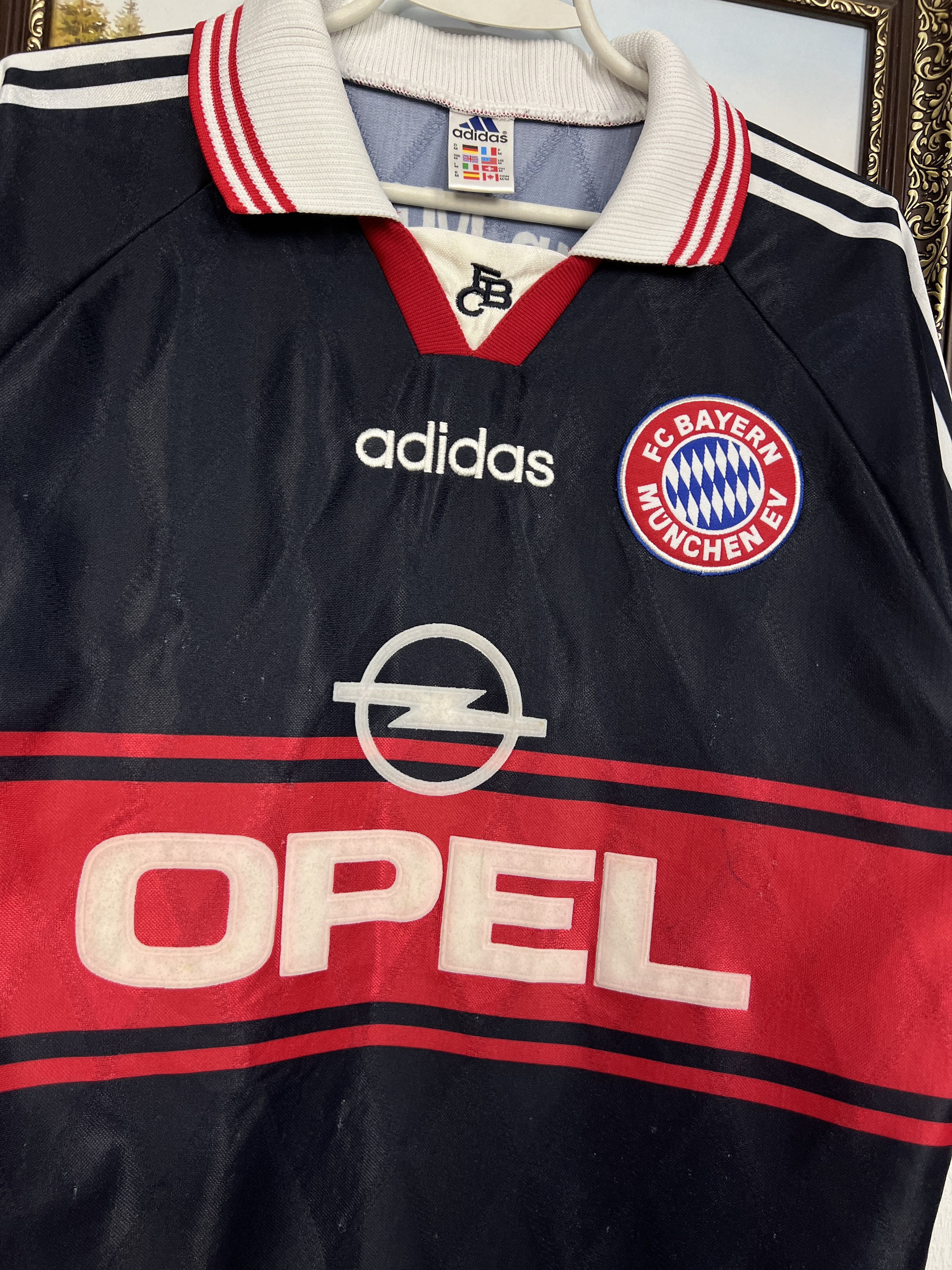 Adidas Bayern Munich Home football shirt 1997 Soccer Jersey Trikot Size US M / EU 48-50 / 2 - 3 Thumbnail