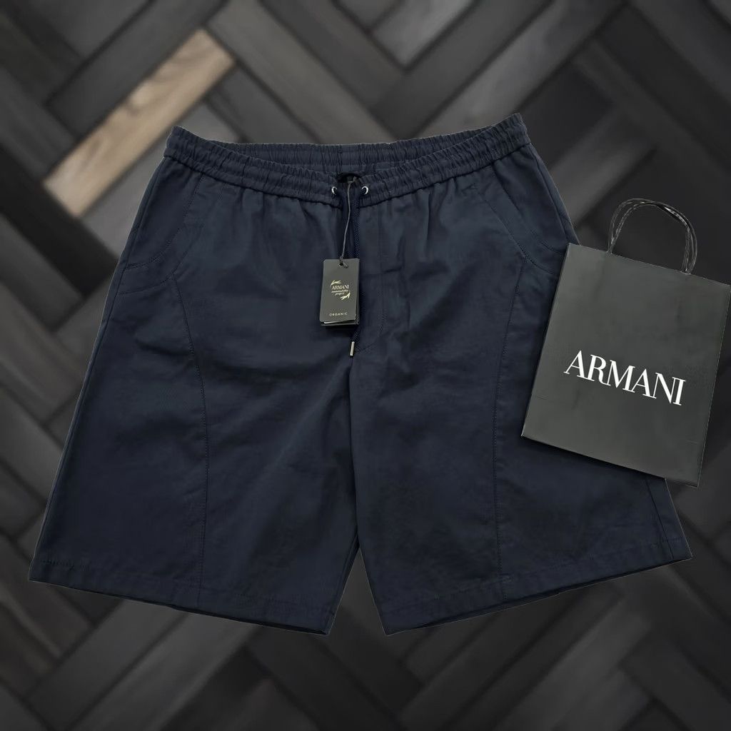 Giorgio Armani Giorgio Armani Navy Drawstring Shorts Men’s 54 Cotton BNWT Drawstring Shorts Size US 38 / EU 54 - 1 Thumbnail
