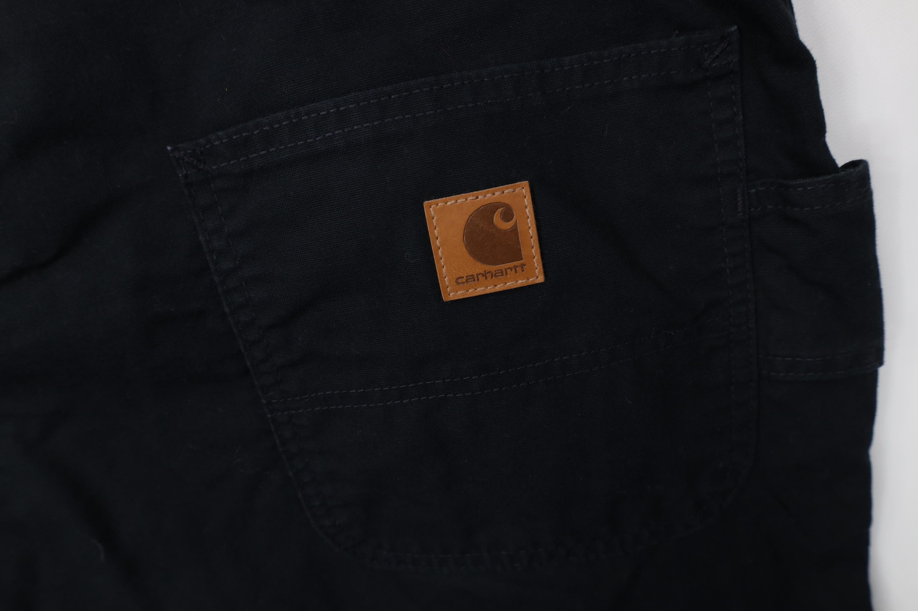 Carhartt Vintage Y2K Carhartt Loose Fit Wide Leg Dungaree Pants Black Size US 44 / EU 60 - 12 Thumbnail