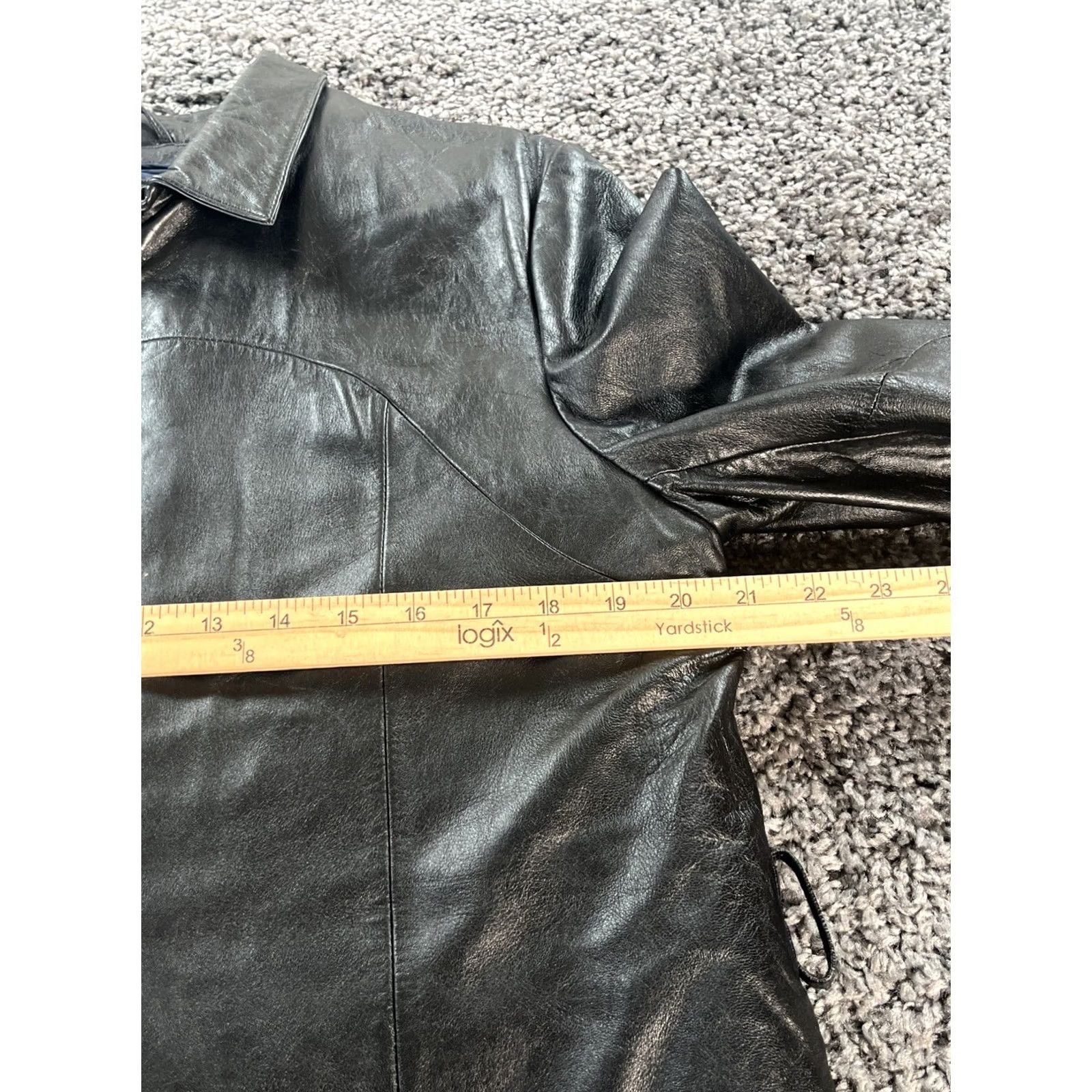 Wilson VINTAGE Wilson’s Leather Jacket Womens L Large Black Thinsulate Full Zip Lined Womens Jacket Size L / US 10 / IT 46 - 3 Thumbnail