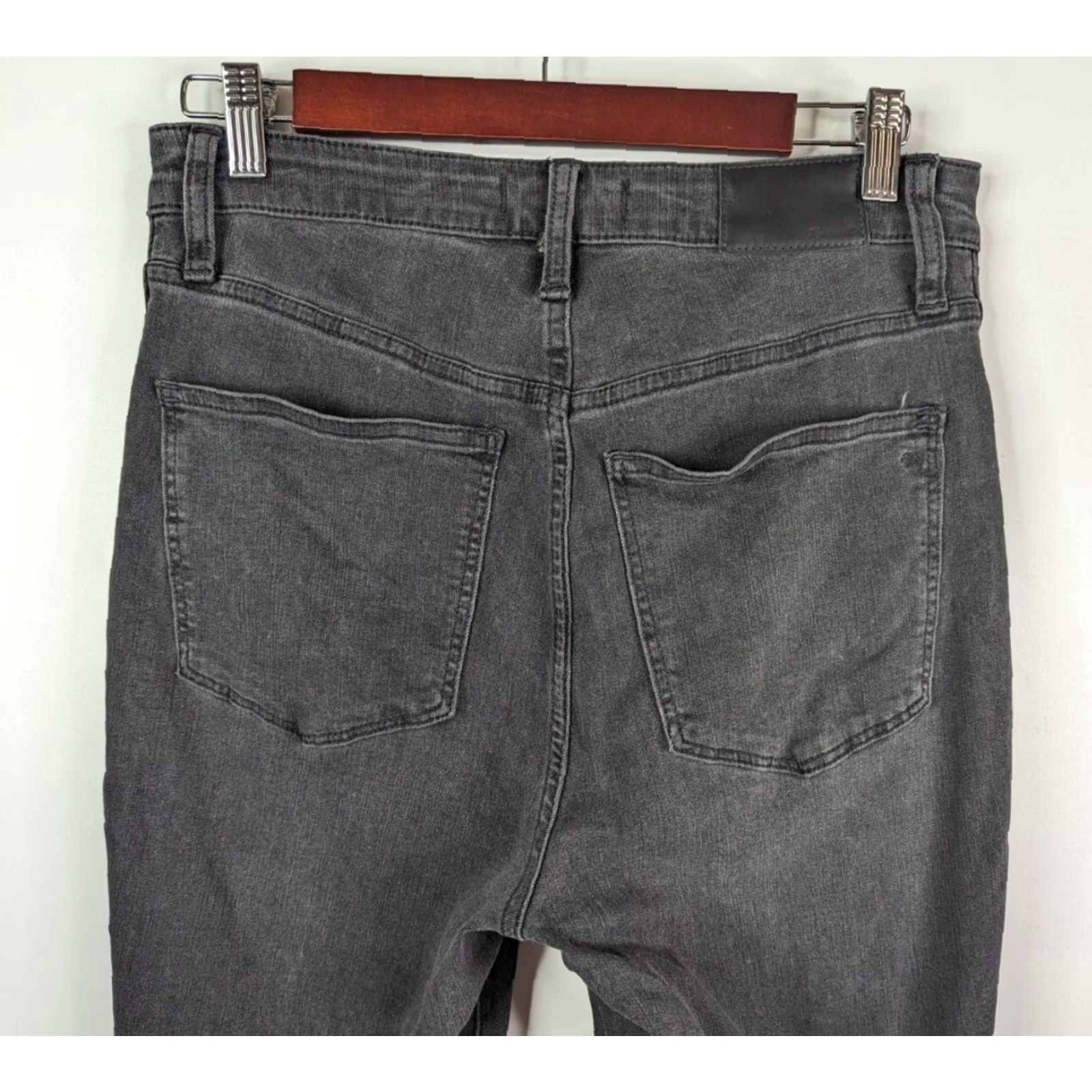 Madewell Madewell Curvy Roadtripper Skinny High Rise Denim Jeans Size 27 Black 5-Pocket Logo Zipper Button Women Slim Classic Modern Size 27" / US 4 / IT 40 - 5 Thumbnail