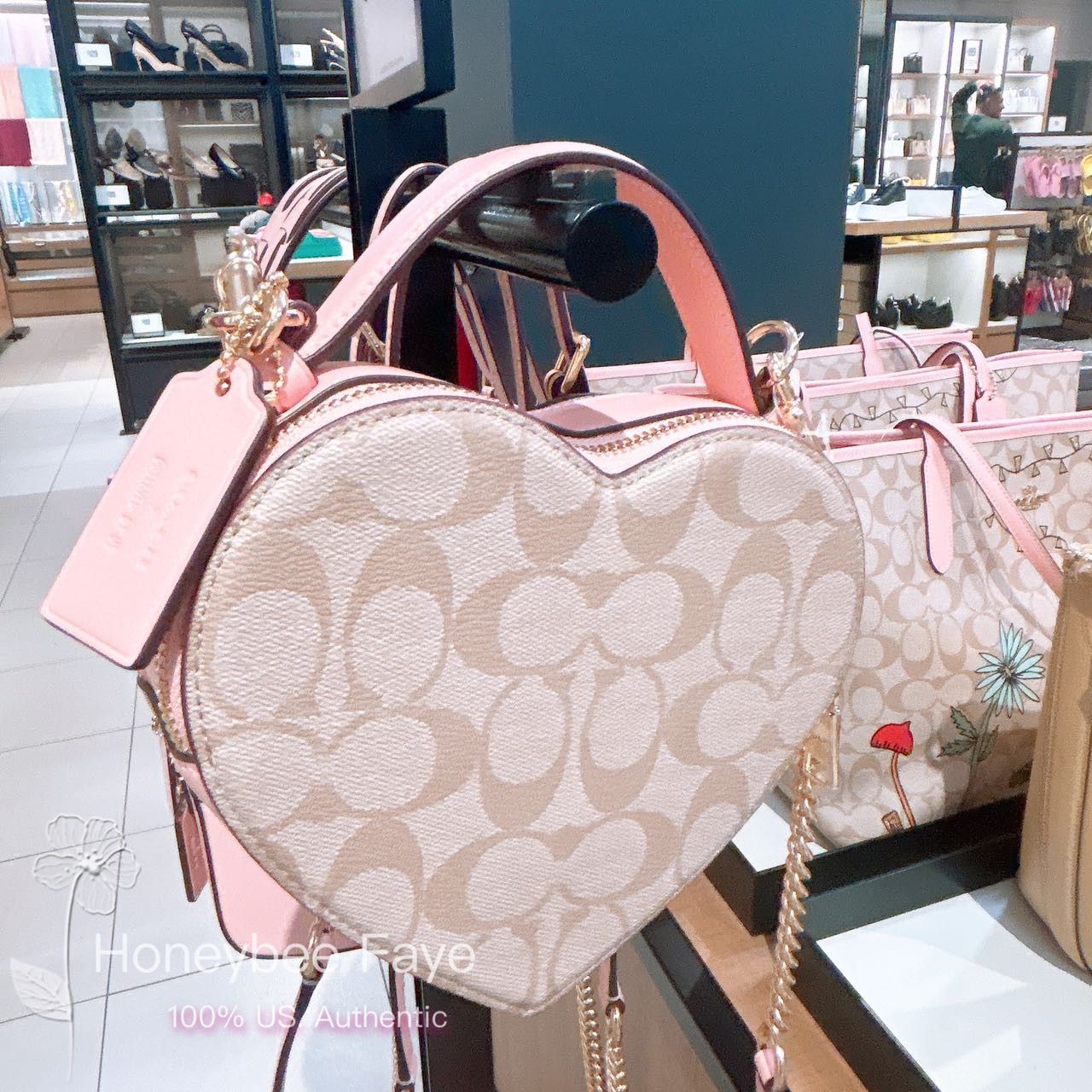 Coach Observed By Us Heart Crossbody In Signature Canvas Size ONE SIZE - 4 Thumbnail