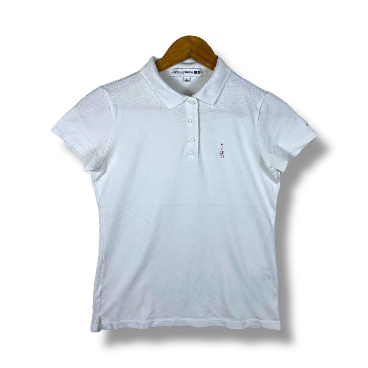 Other French Designer INES de La FRESSANGE Paris Uniqlo Women Polo Size M / US 6-8 / IT 42-44 - 1 Thumbnail