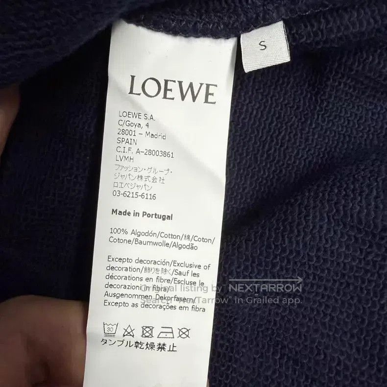 Loewe Loewe Blue and white embroidered logo hoodie Size S / US 4 / IT 40 - 4 Thumbnail