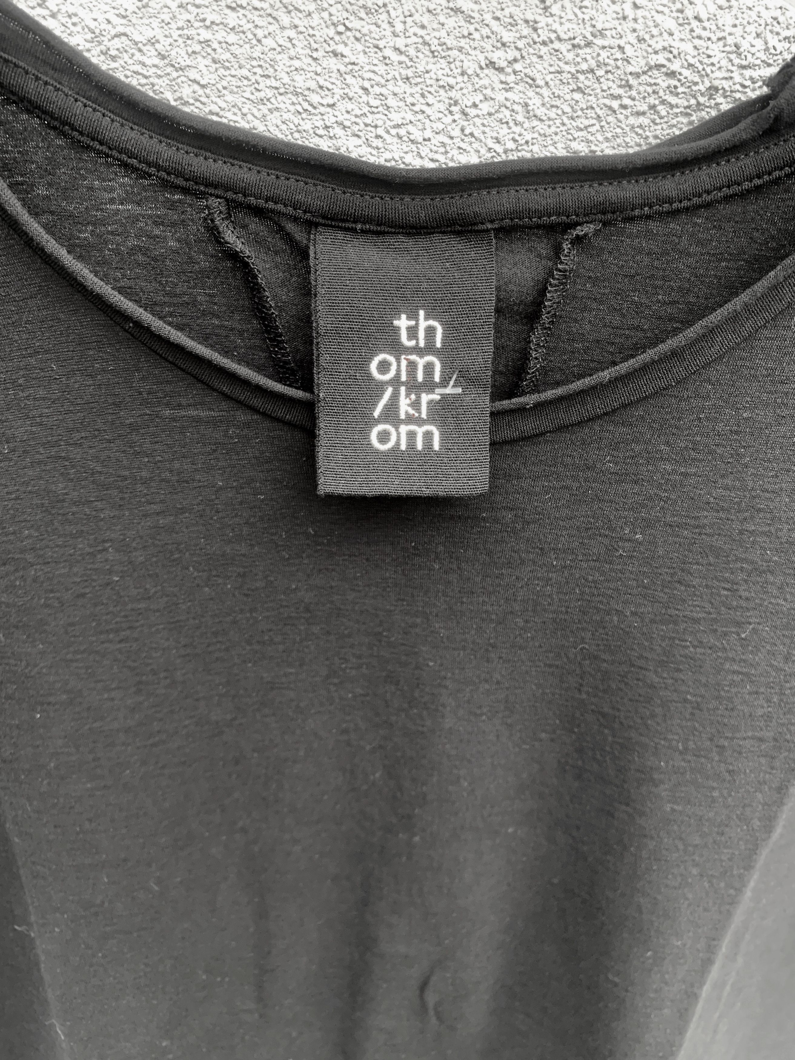 Thom Krom Thom Krom Men T-Shirt Tee Black Cotton Modal Size US S / EU 44-46 / 1 - 3 Thumbnail