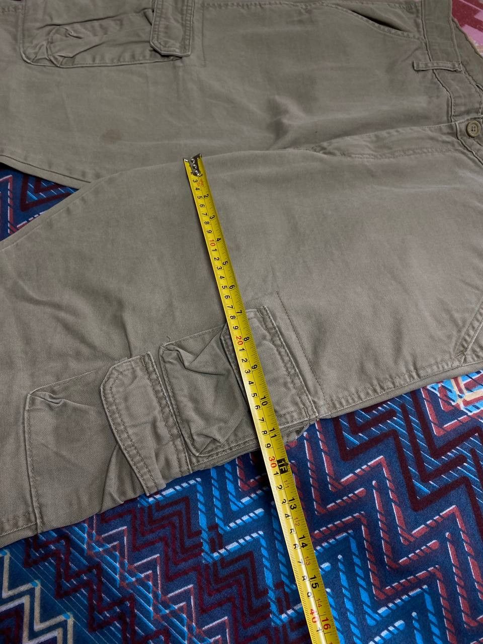 Vintage × Wrangler Wrangler Relaxed Fit Khaki Cargo Pants Size US 36 / EU 52 - 11 Thumbnail