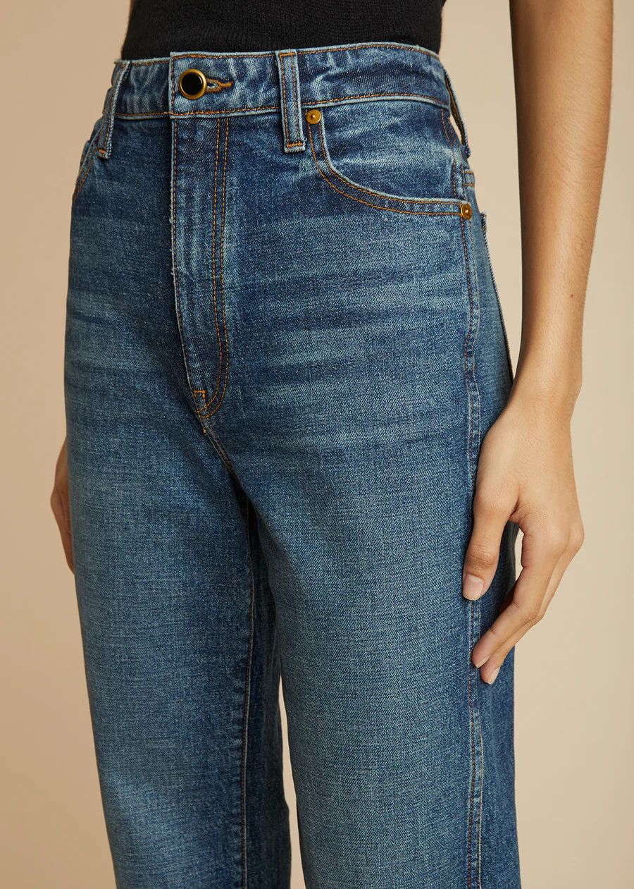 KHAITE o1s22i1n0724 Slim Fit Danielle Jeans in Blue Size 25" / US 0 / IT 36 - 6 Thumbnail