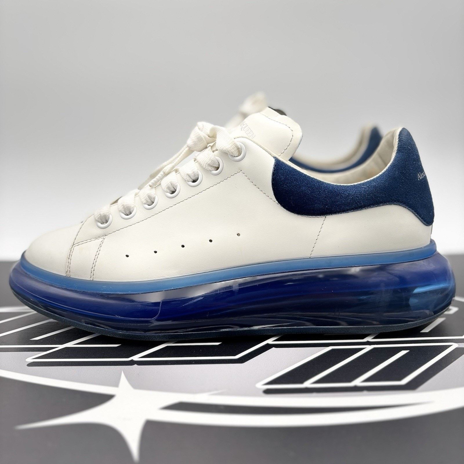 Alexander McQueen Alexander McQueen ' White, Blue Bottoms ' | GOOD CONDITION! Size US 10 / EU 43 - 1 Thumbnail