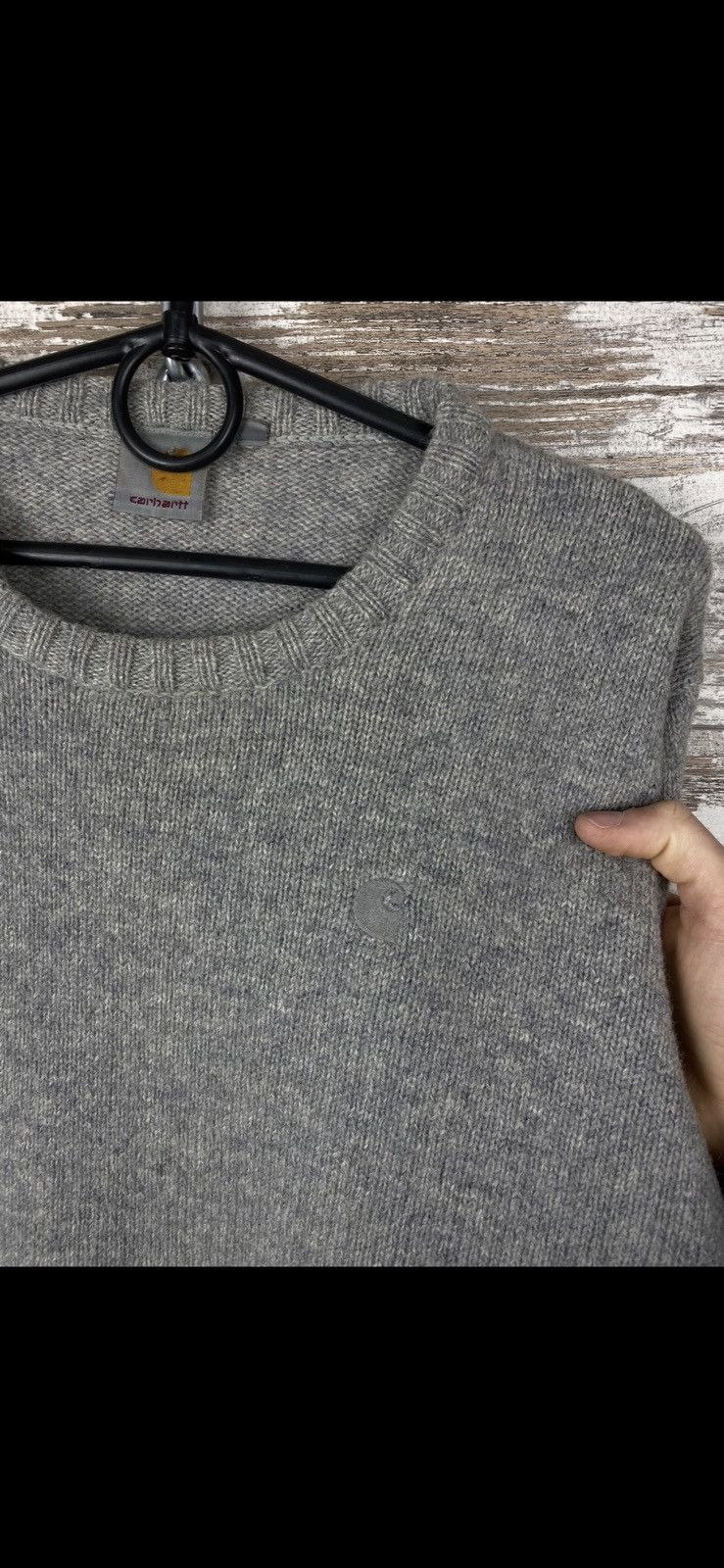 Carhartt × Vintage Mens Vintage Carhartt Wool Knitted Sweater Opium Y2K Size US M / EU 48-50 / 2 - 2 Thumbnail