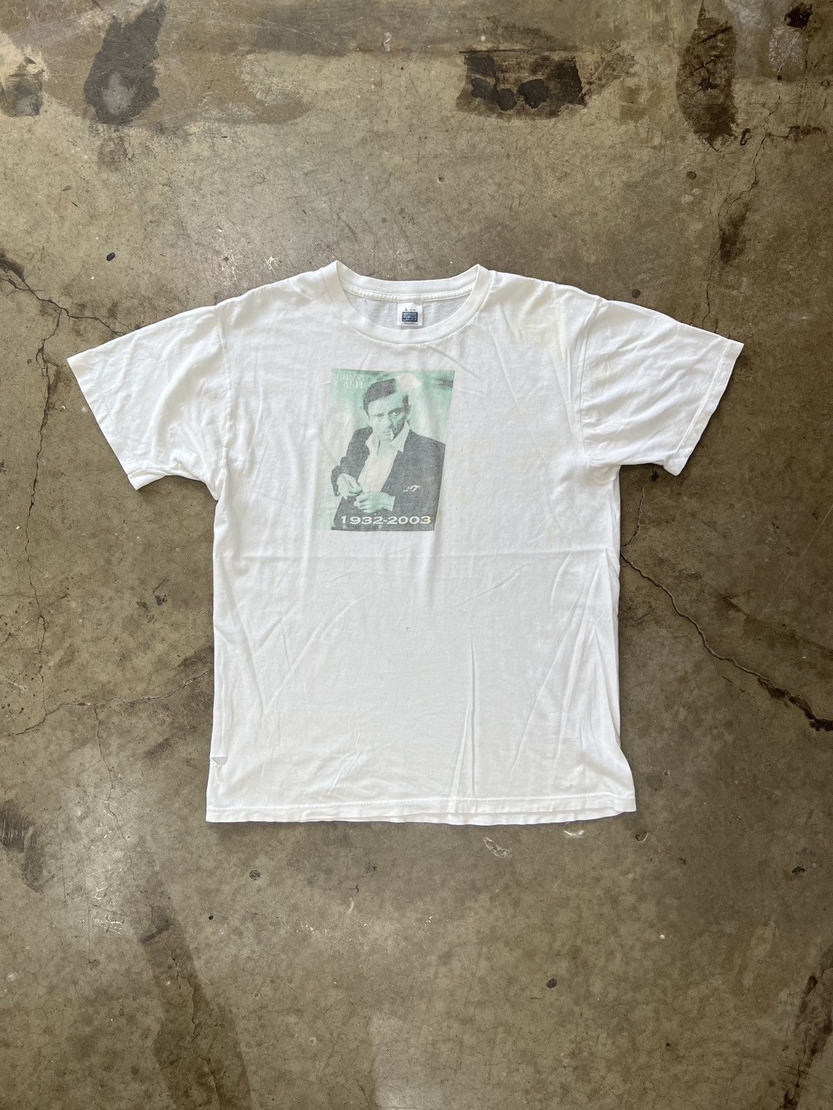 Band Tees Vintage Johnny Cash 2003 Memorial Single Stitch Tee Large Size US L / EU 52-54 / 3 - 2 Thumbnail