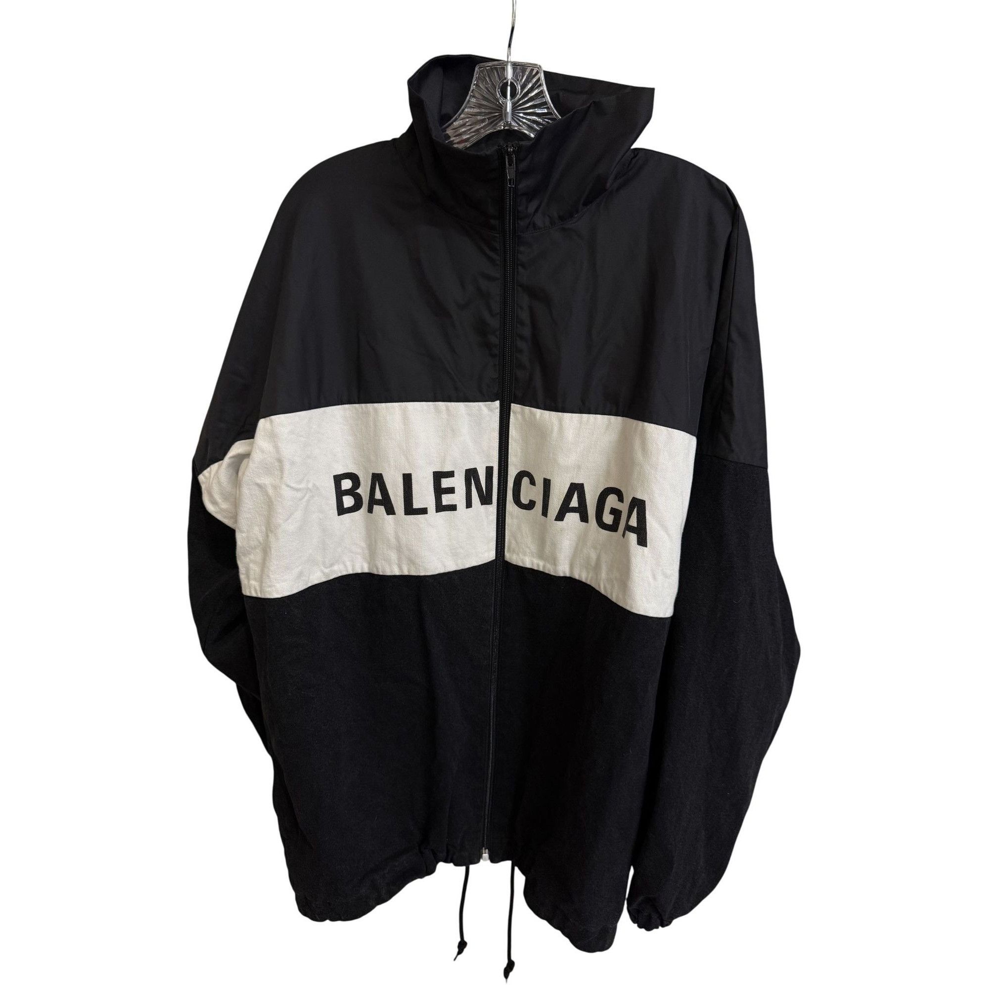 ブルゾン Balenciaga Balenciaga Shrunk Activewear Black Stretch Nylon Balenciaga Balenciaga Shrunk Activewear Black Stretch Nylon
