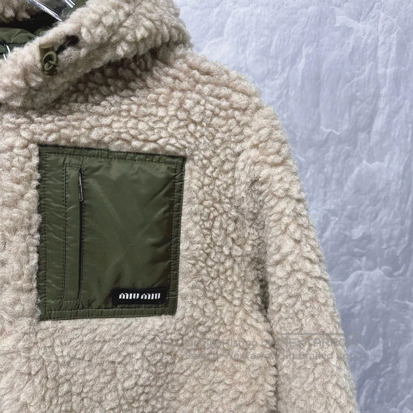 Miu Miu Miu Miu FW25 Patchwork Zip Hooded Down Jacket. Size XS / US 0-2 / IT 36-38 - 4 Thumbnail
