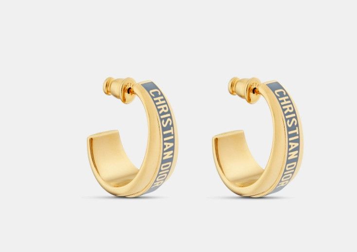 Dior o1w1db11224 Size: OS / Earrings in Gold & Blue Size ONE SIZE - 1 Thumbnail