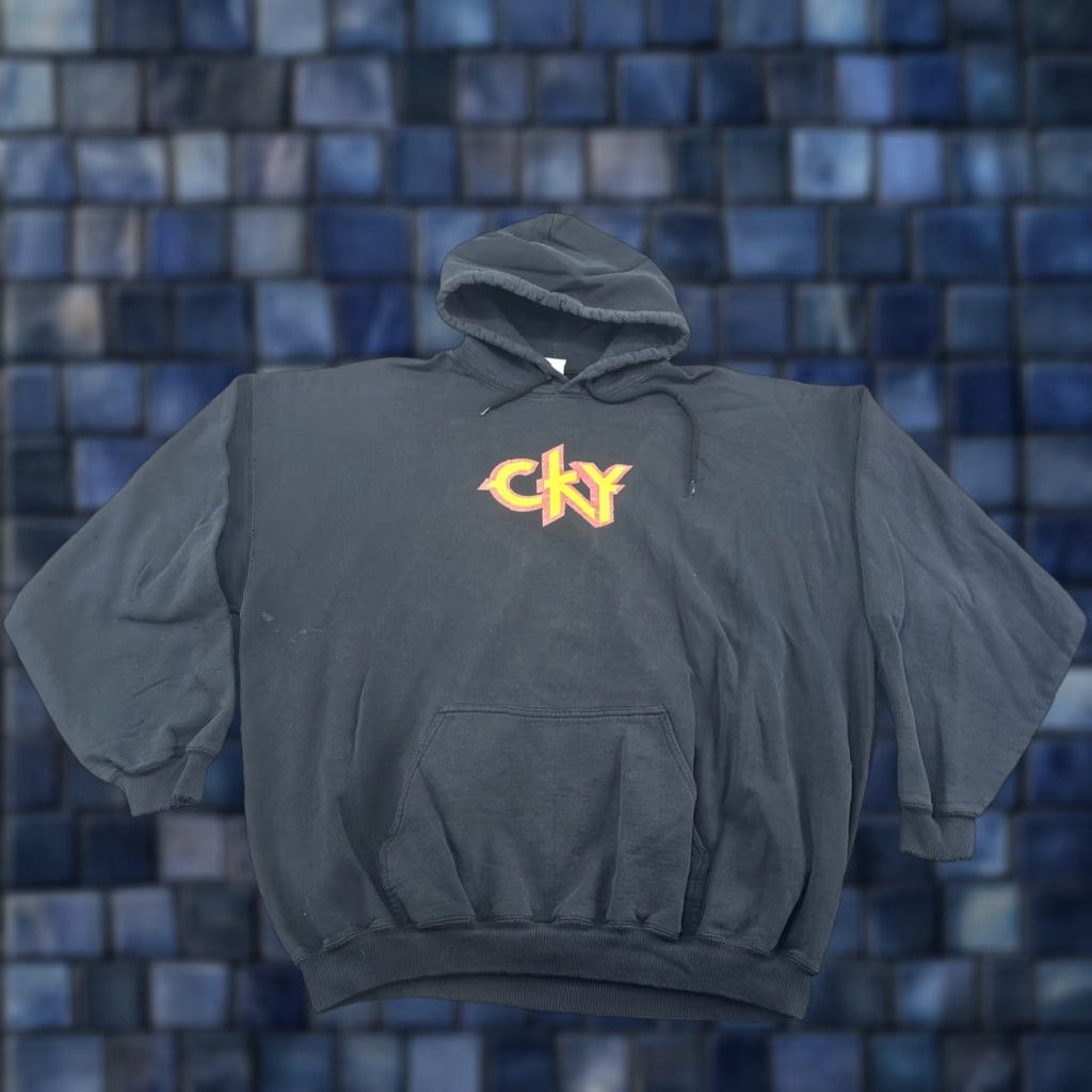 Gildan VINTAGE CKY Camp Kill Yourself Jackass Bam Margera Hoodie Sweatshirt 2XL Skater Size US XXL / EU 58 / 5 - 1 Thumbnail