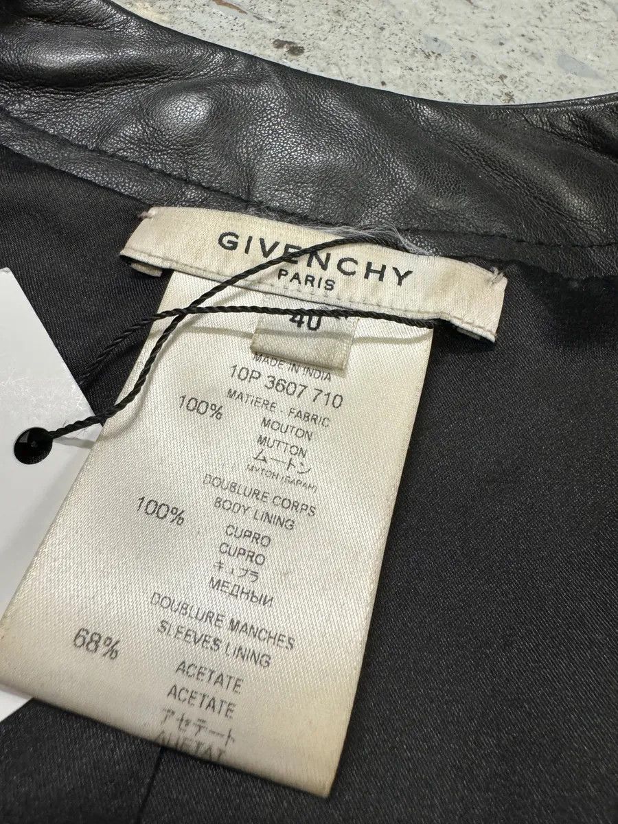 Designer × Givenchy × Vintage AW2010 Givenchy Black Crystal Embellished Leather Jacket by Riccardo Tisci Size S / US 4 / IT 40 - 7 Thumbnail