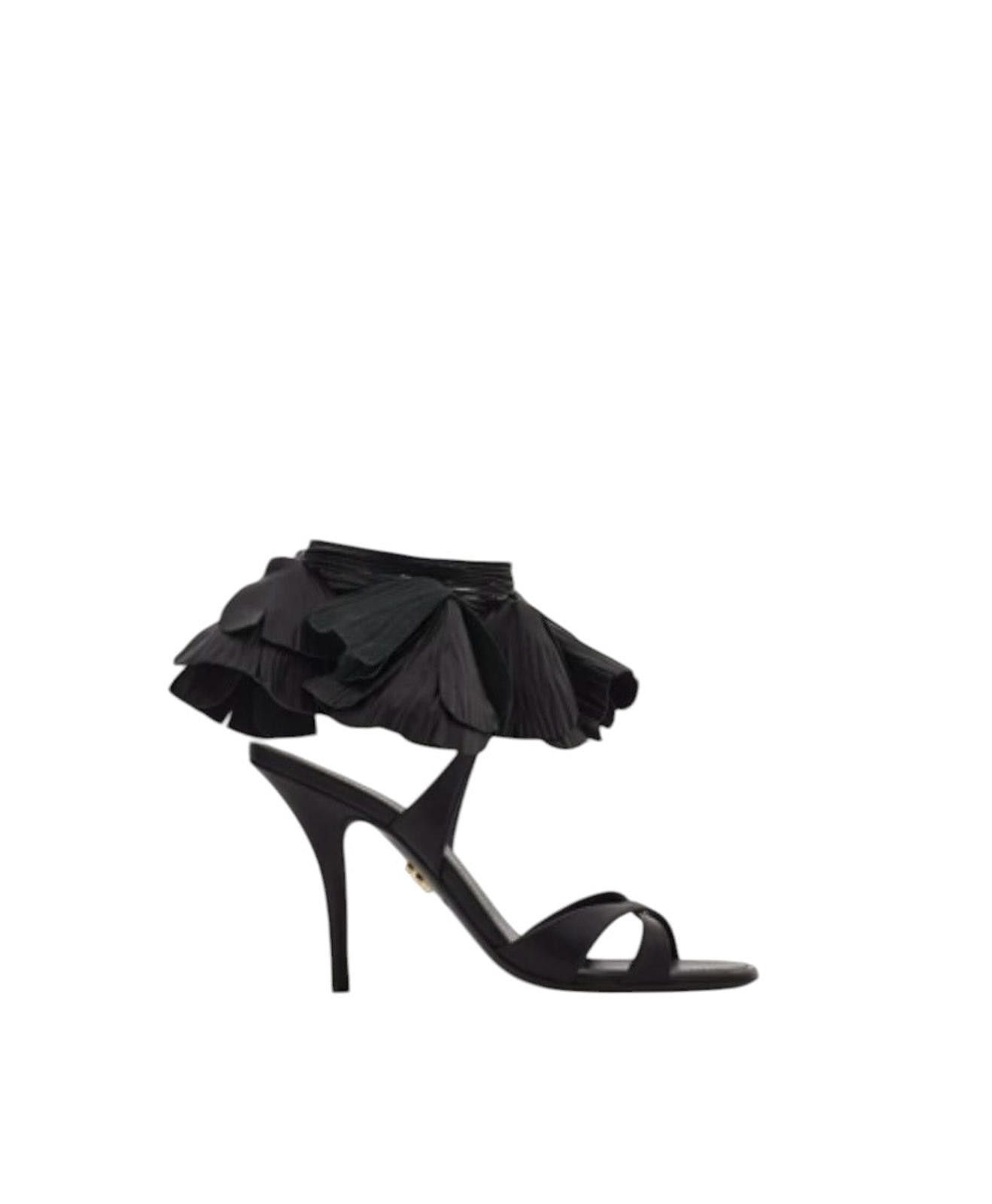 Salvatore Ferragamo Ferragamo Flower Embellished High Heel Sandal Size US 7.5 / IT 37.5 - 1 Thumbnail