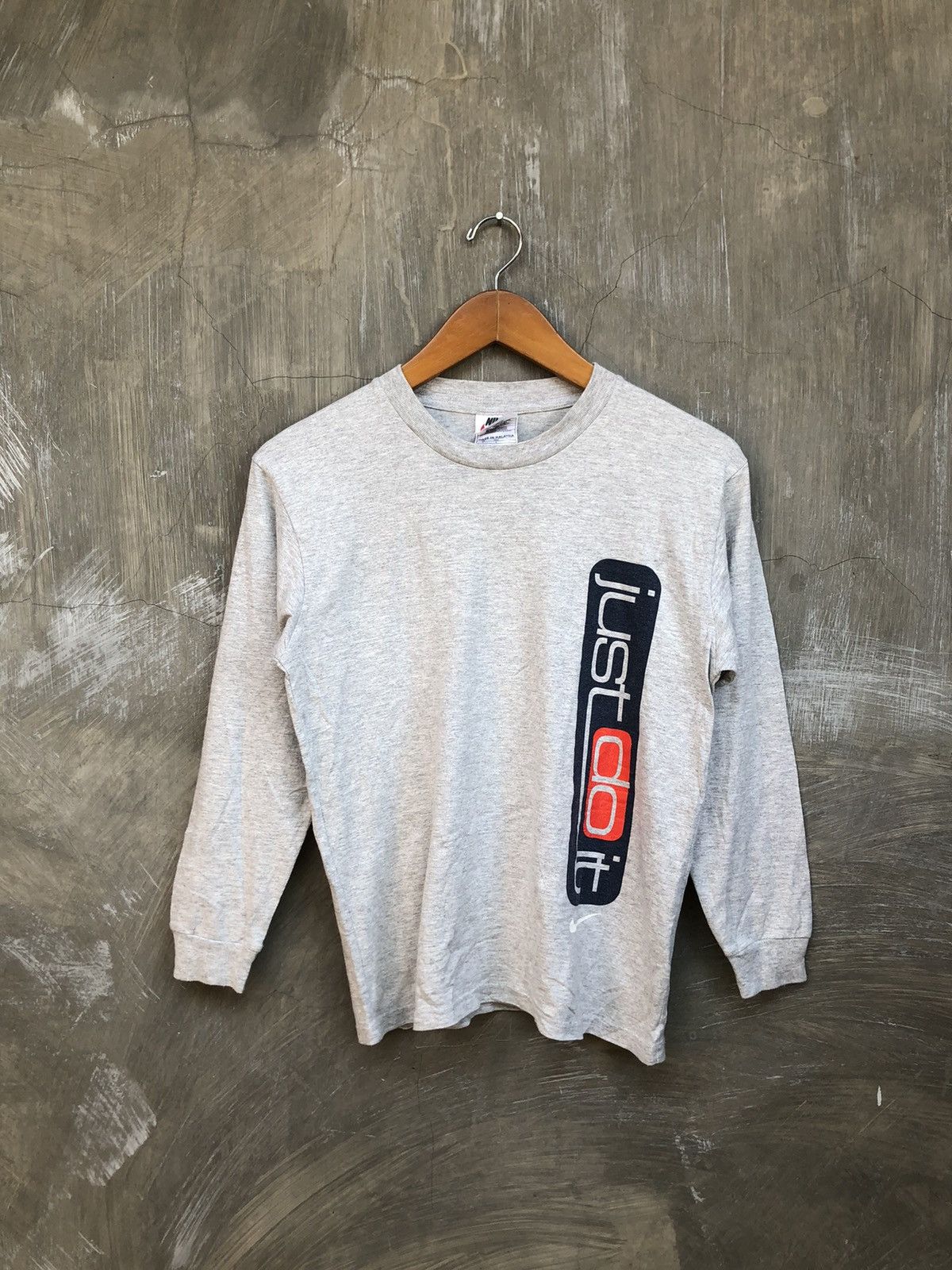 Nike × Vintage Nike Vintage “Just Do It” Long Sleeve T-Shirt Size S / US 4 / IT 40 - 1 Thumbnail