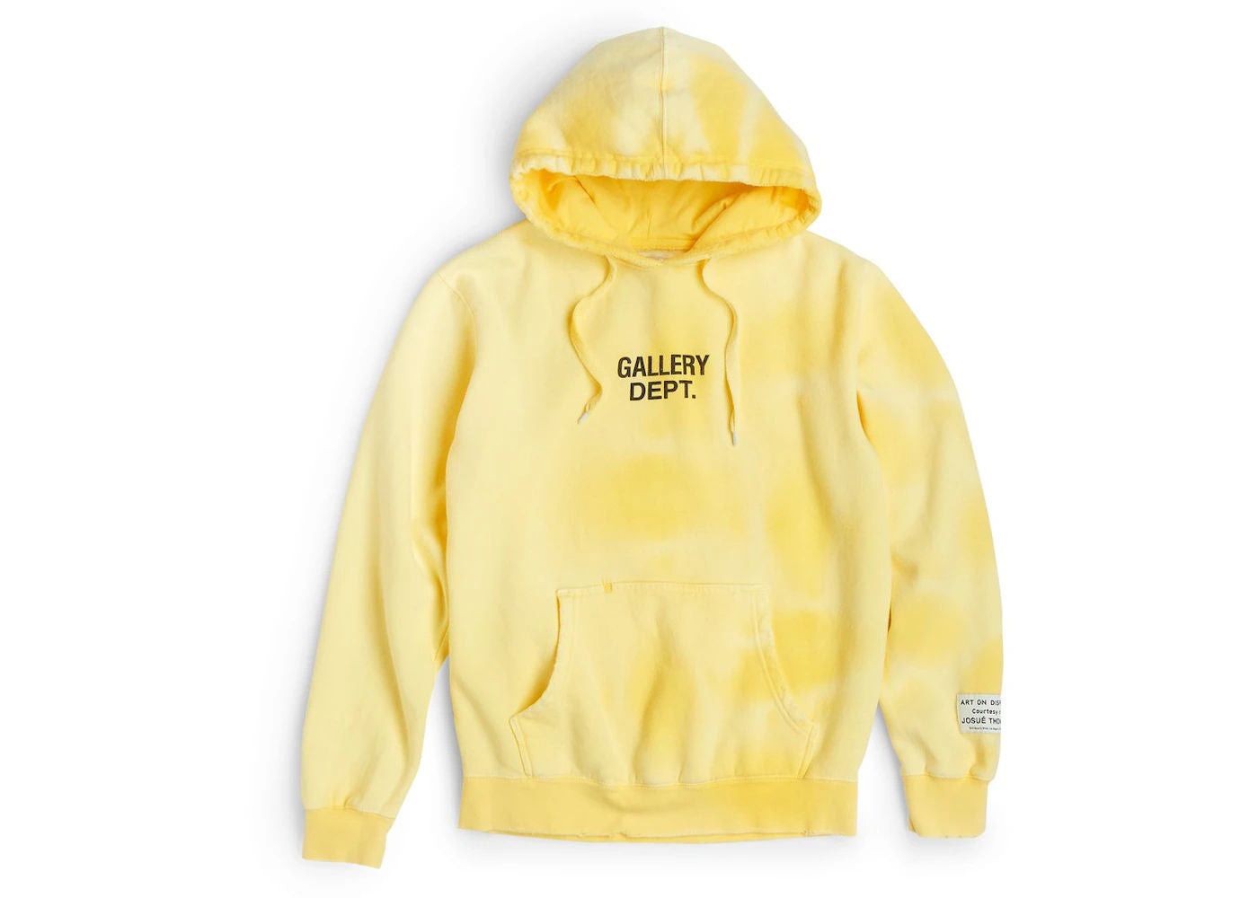 Gallery Dept. Sunfaded Centered Logo Hoodie Yellow Size US XL / EU 56 / 4 - 1 Thumbnail