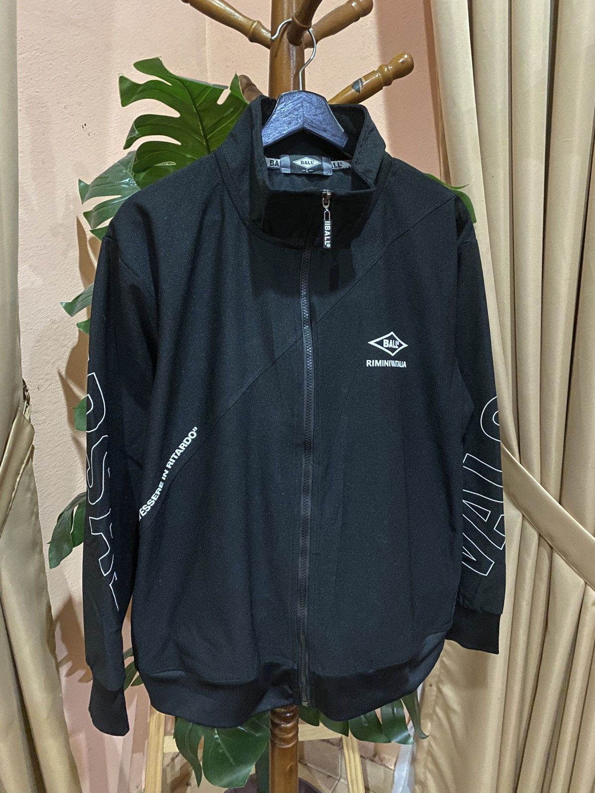 Other BALL Rimini Italia Black Polyester Track Jacket Size US L / EU 52-54 / 3 - 3 Thumbnail