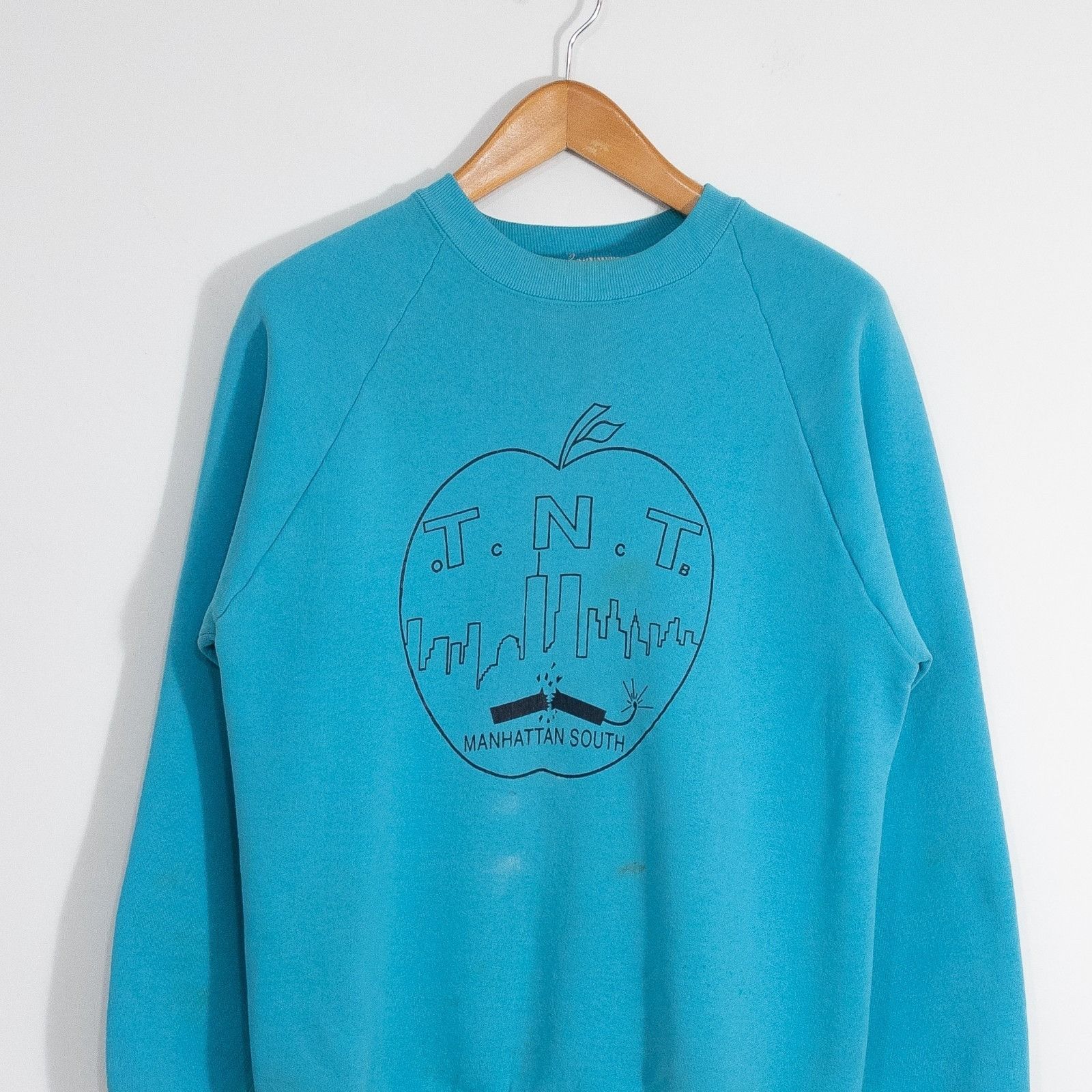 Vintage Vintage 90s Manhattan New York Sweatshirt Medium Big Apple Size US M / EU 48-50 / 2 - 2 Thumbnail