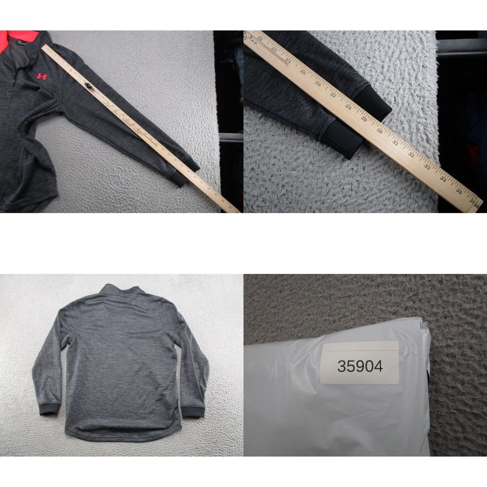 Under Armour Under Armour Pullover Mens L Black ColdGear 1/4 Zip Fleece Mock Neck Thermal Moisture Wicking SUV Casual Sport/Running/ Gym & Training Mens Size US L / EU 52-54 / 3 - 8 Thumbnail