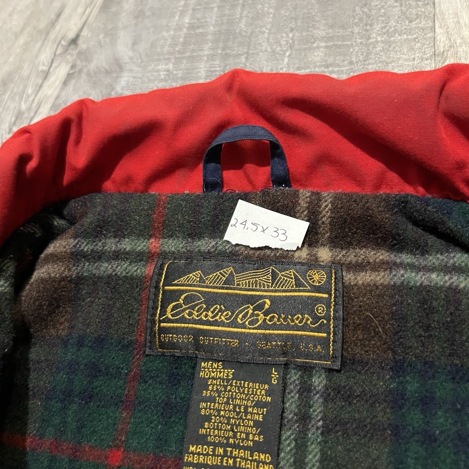 Eddie Bauer VTG Eddie Bauer Wool Lined Mountain Parka Chore Mens Jacket Size US L / EU 52-54 / 3 - 5 Thumbnail