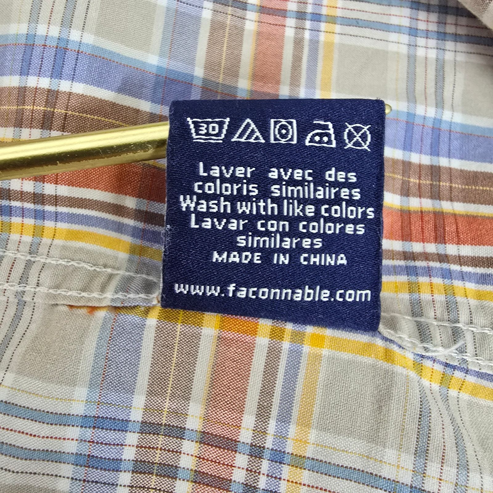 Faconnable FACONNABLE Shirt Men M Classic Multicolor Plaid Button down Size US M / EU 48-50 / 2 - 13 Thumbnail