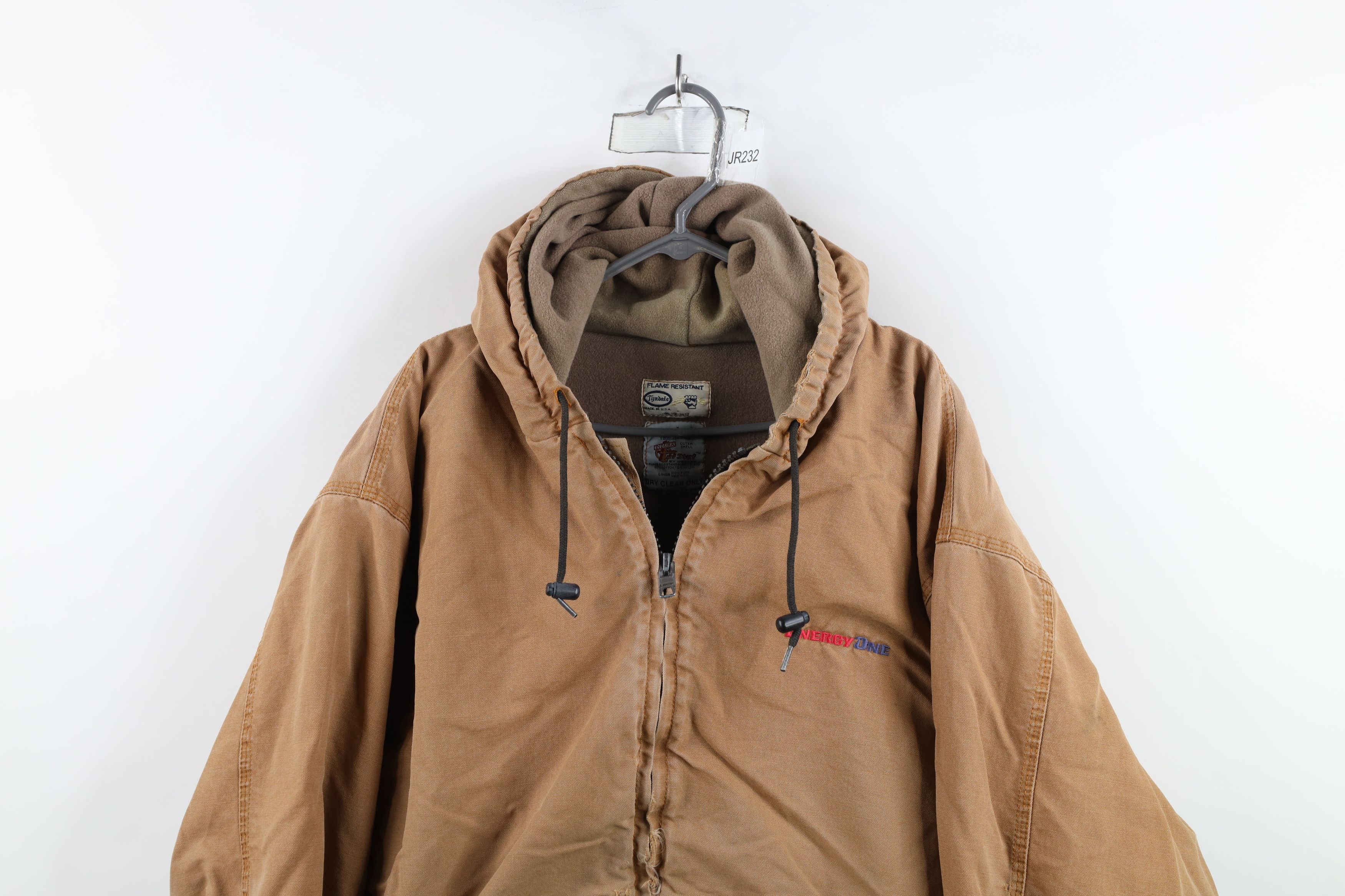 Vintage Vintage 90s Tyndale FR Wool Lined Hooded Canvas Jacket USA Size US XXL / EU 58 / 5 - 2 Thumbnail