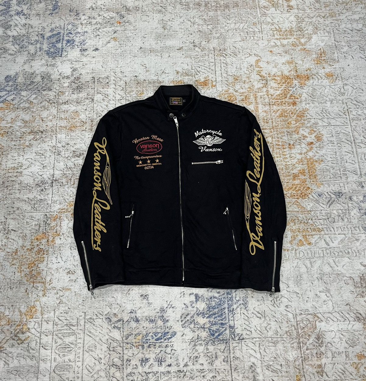 Vanson Leathers Vanson Leathers Motorcycle Rider Cotton Jacket Size US XL / EU 56 / 4 - 2 Thumbnail