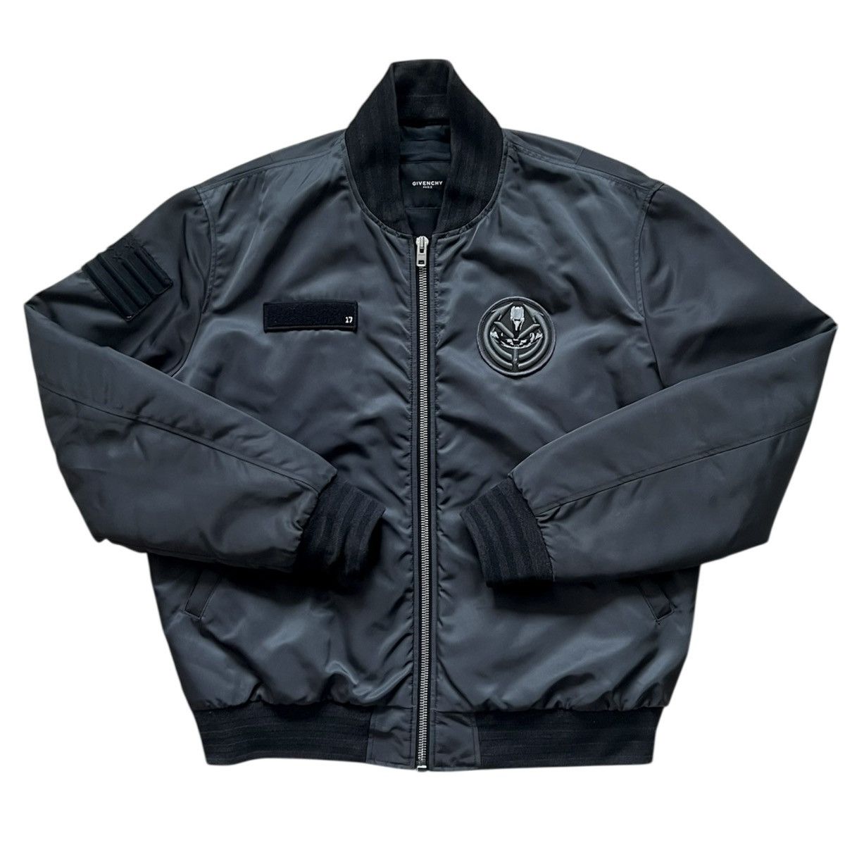 Givenchy by Riccardo Tisci FW14 MA-1 Grey Tribal Bomber
