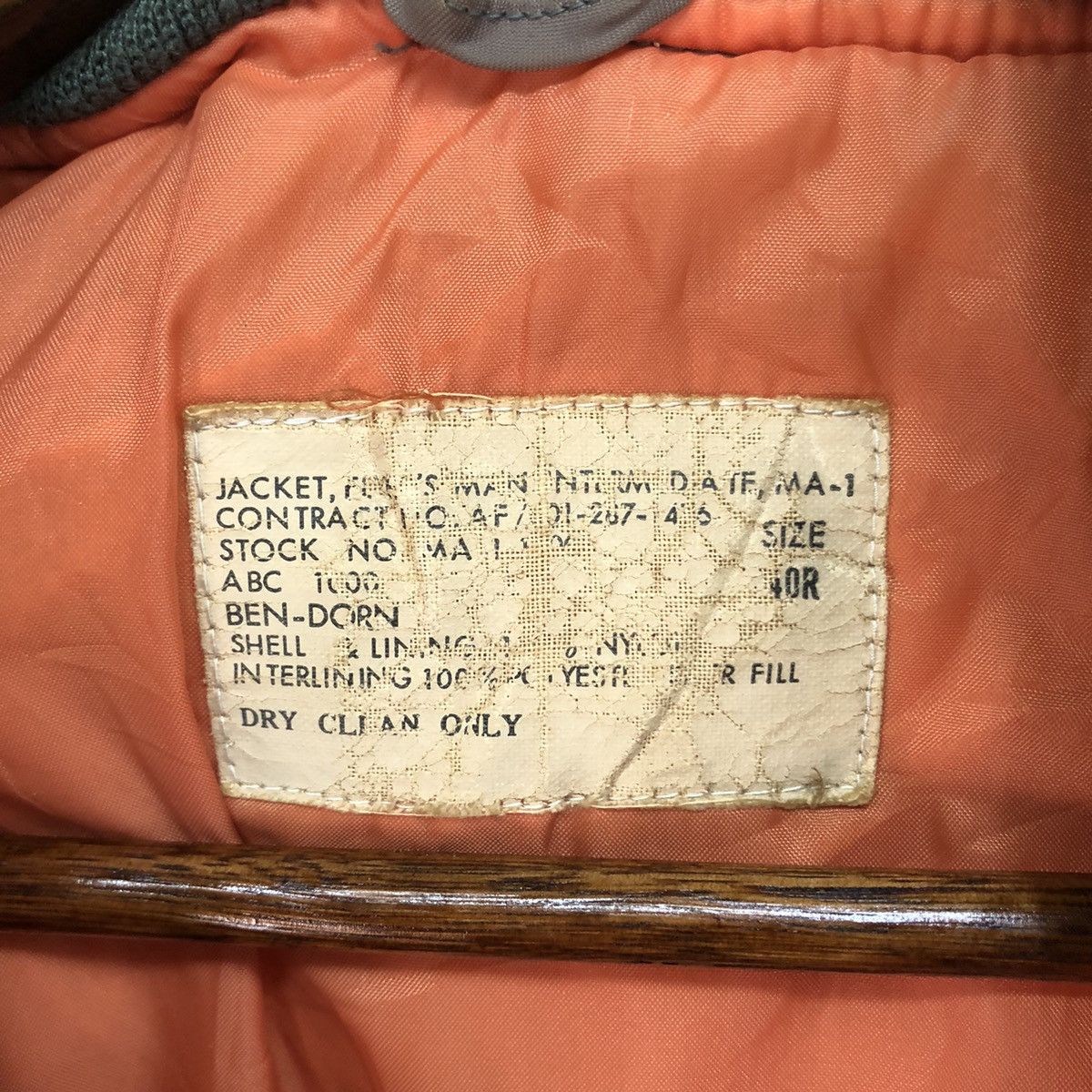 Vintage Vintage 90s US Marine Ma-1 Flyer Bomber Jacket Size US L / EU 52-54 / 3 - 8 Thumbnail