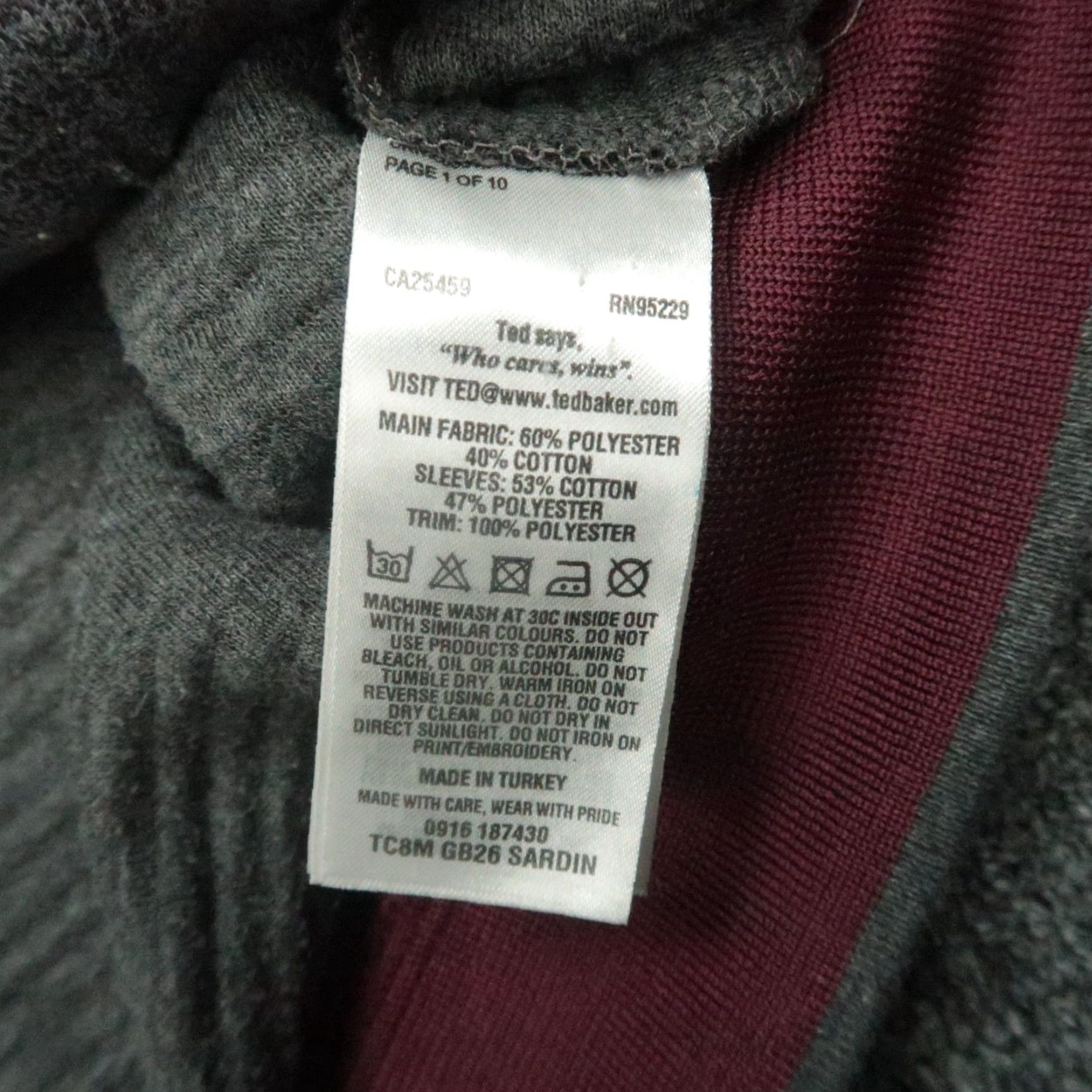 Ted Baker Ted Baker Jacket Mens Large Gray Full Zip Quilted Pockets Jacket Style Vintage? No. [Oops] Size US L / EU 52-54 / 3 - 6 Thumbnail