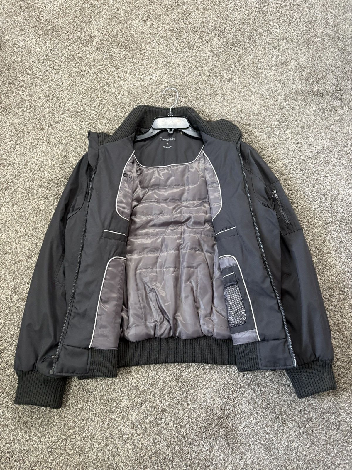 Calvin Klein Calvin Klein Men Full Zip Water Wind Resistant Bomber Jacket Size US M / EU 48-50 / 2 - 5 Thumbnail