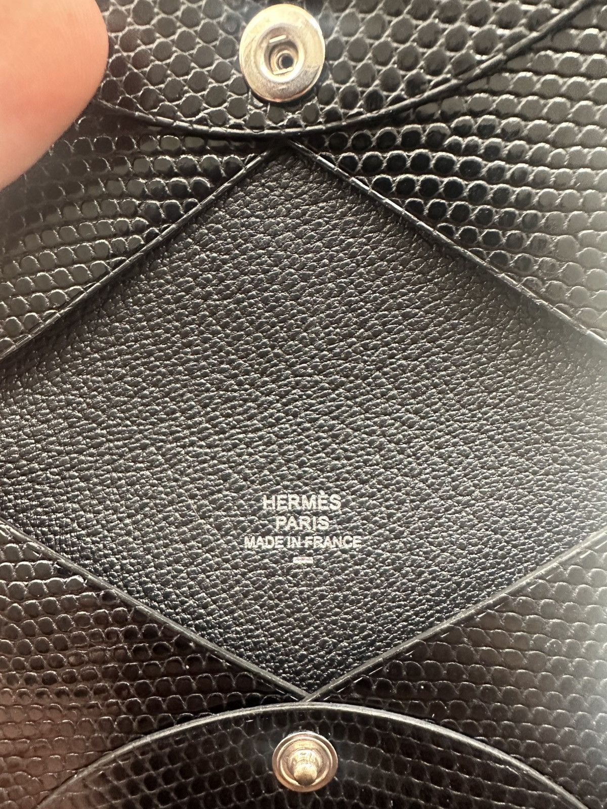 Hermes Hermès Black Snakeskin Card Holder Size ONE SIZE - 4 Thumbnail