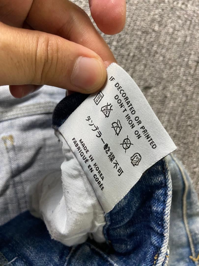 Japanese Brand Digreen + Vert Distressed Ripped Denim Jeans (197) Size US 30 / EU 46 - 5 Thumbnail