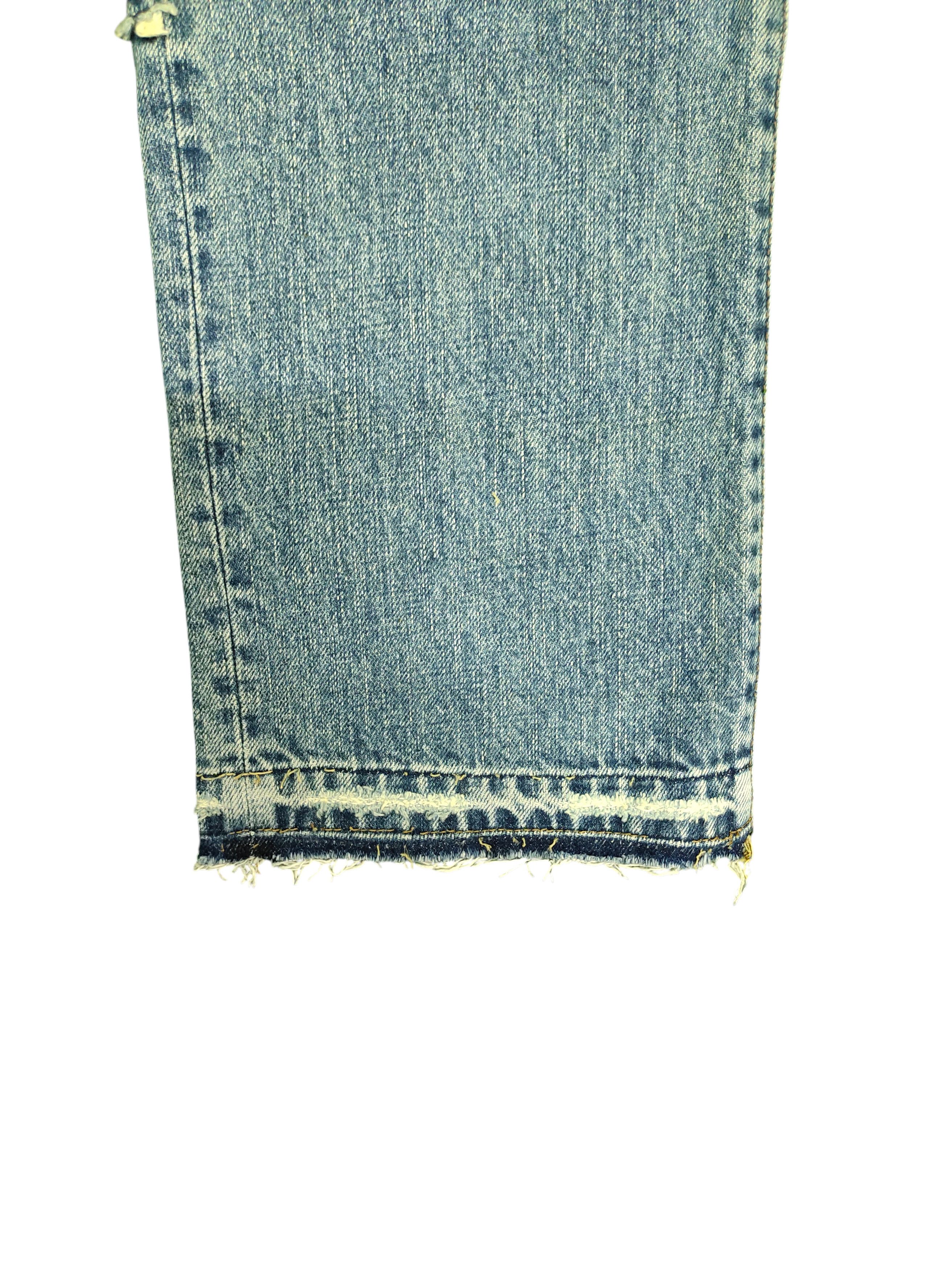 Japanese Brand Couch Japan Patchwork Clawmark Distress Faded Denim Jeans Size US 32 / EU 48 - 6 Thumbnail