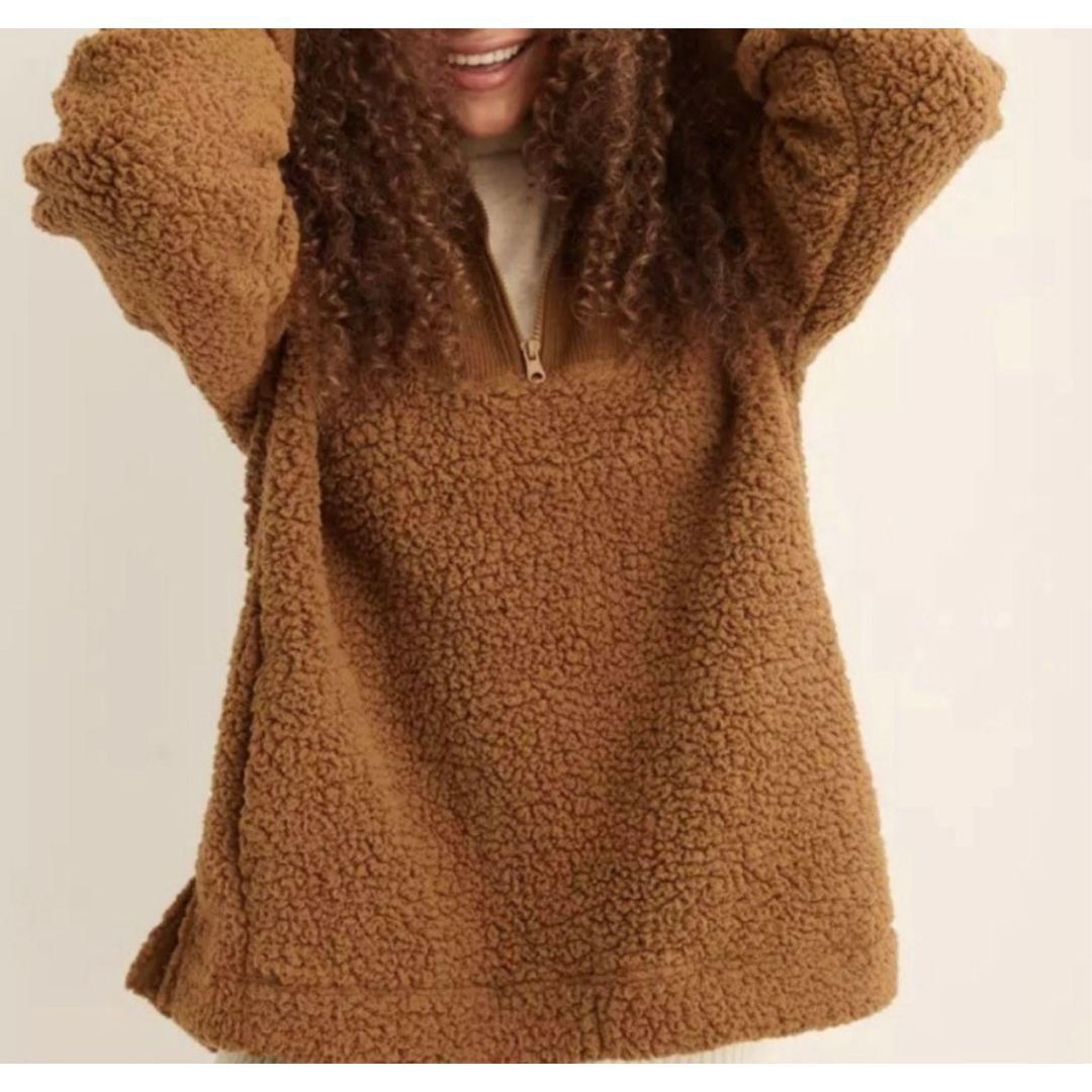 Other Aerie NWOT half zip mustard yellow long sleeve Sherpa sweatshirt Sz Small Size S / US 4 / IT 40 - 1 Thumbnail