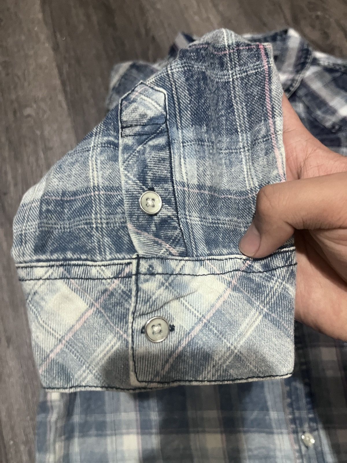 semanticdesign Rare Semantic Design Blue Denim Shirt Size L / US 10 / IT 46 - 6 Thumbnail