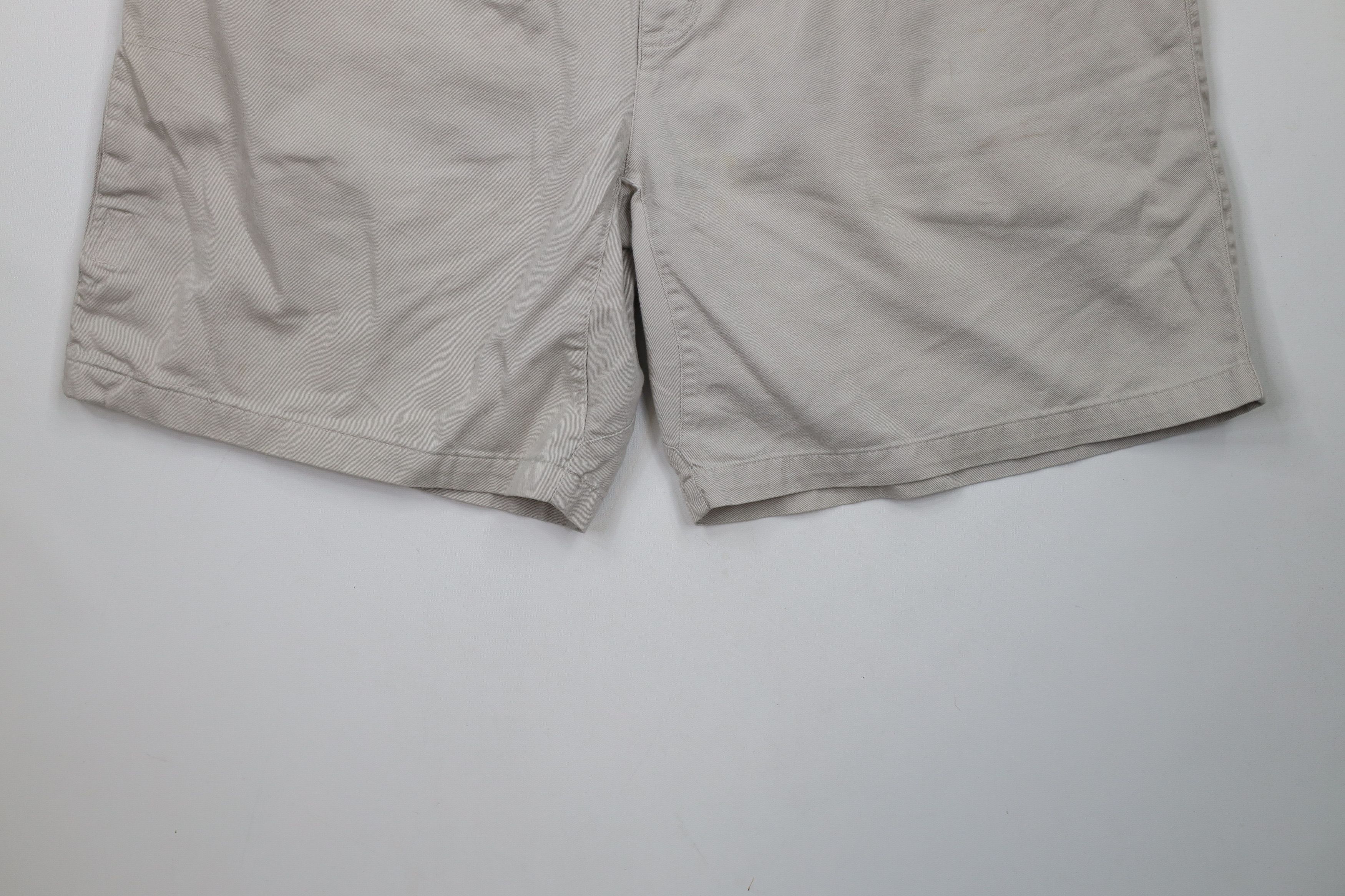 Columbia × Vintage Vintage 90s Columbia Belted Above Knee Shorts Beige Cotton Size US 36 / EU 52 - 4 Thumbnail