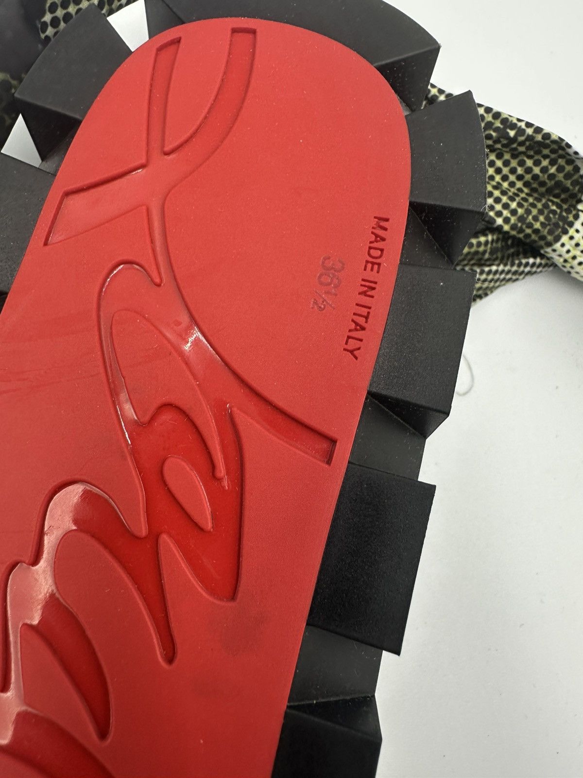 Christian Louboutin Christian Louboutin Printed Gladiator Sandals Size US 6.5 / IT 36.5 - 5 Thumbnail
