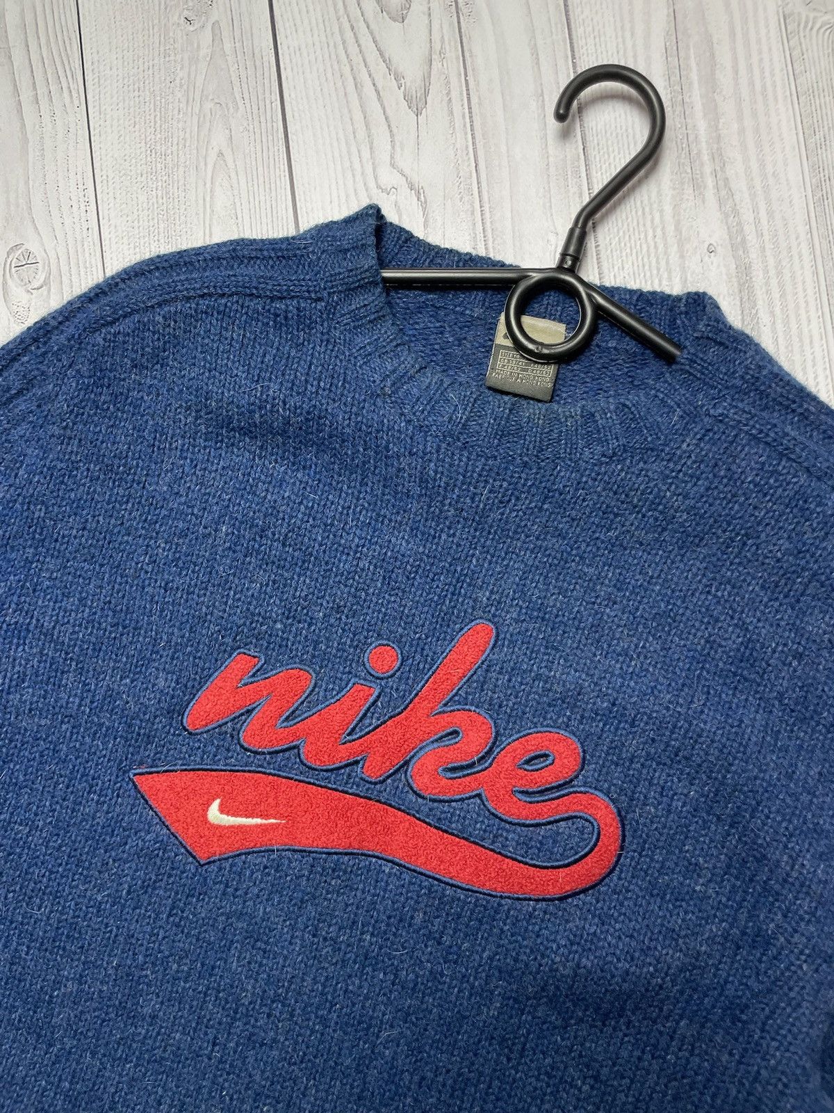 Nike × Vintage Vintage Nike sweater logo size M knitted logo Size US M / EU 48-50 / 2 - 2 Thumbnail