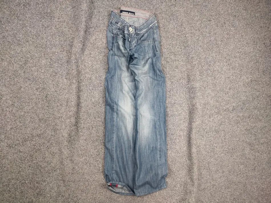 Pantalon Baggy Miss Sixty Beige Taille 30 US / 40 FR - Neuf Avec étiquettes, Style Décontracté Années 2000
