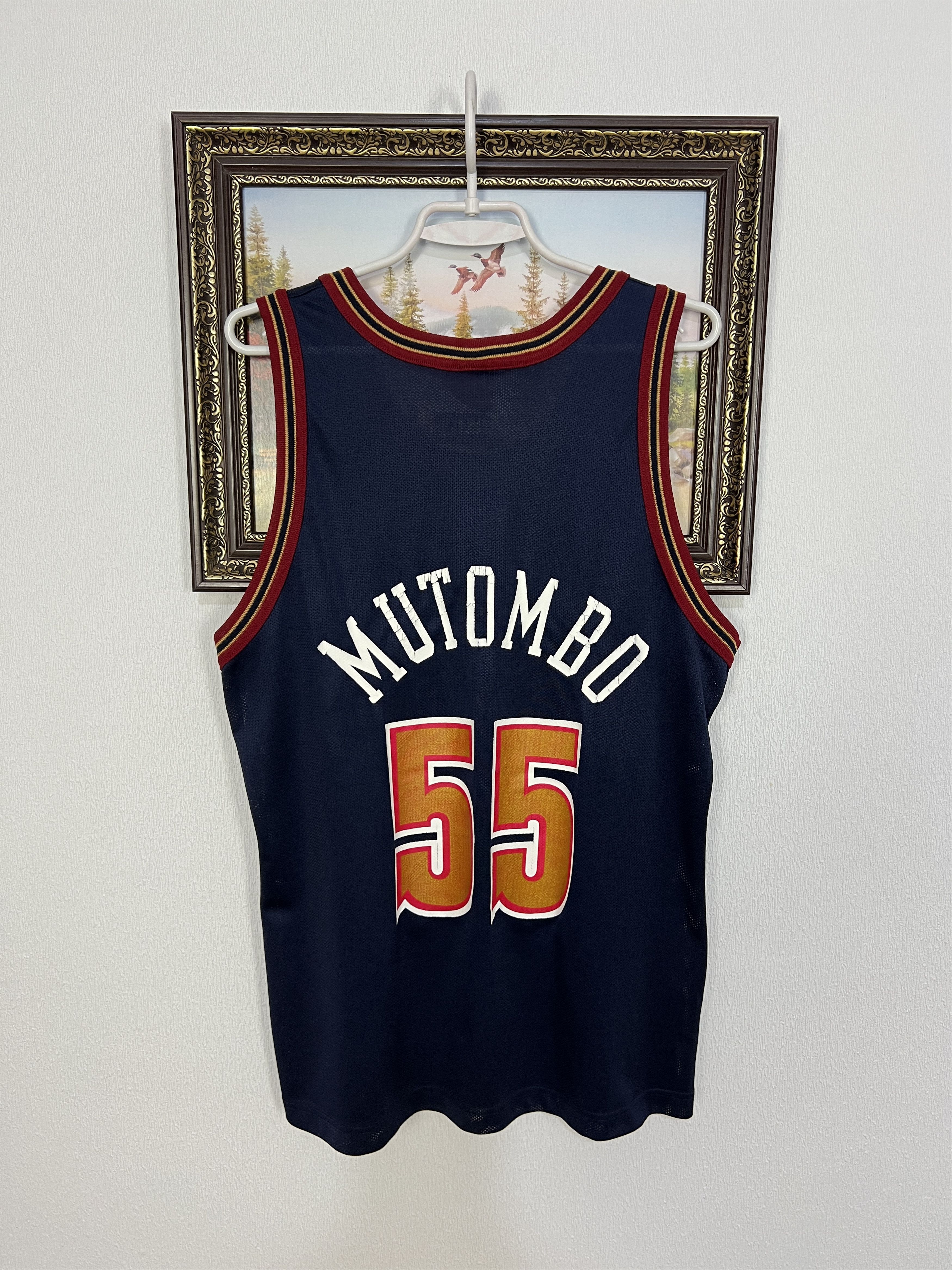 Champion Vintage 90's Denver Nuggets NBA Mutombo Jersey Shirt Rare Size US M / EU 48-50 / 2 - 8 Thumbnail