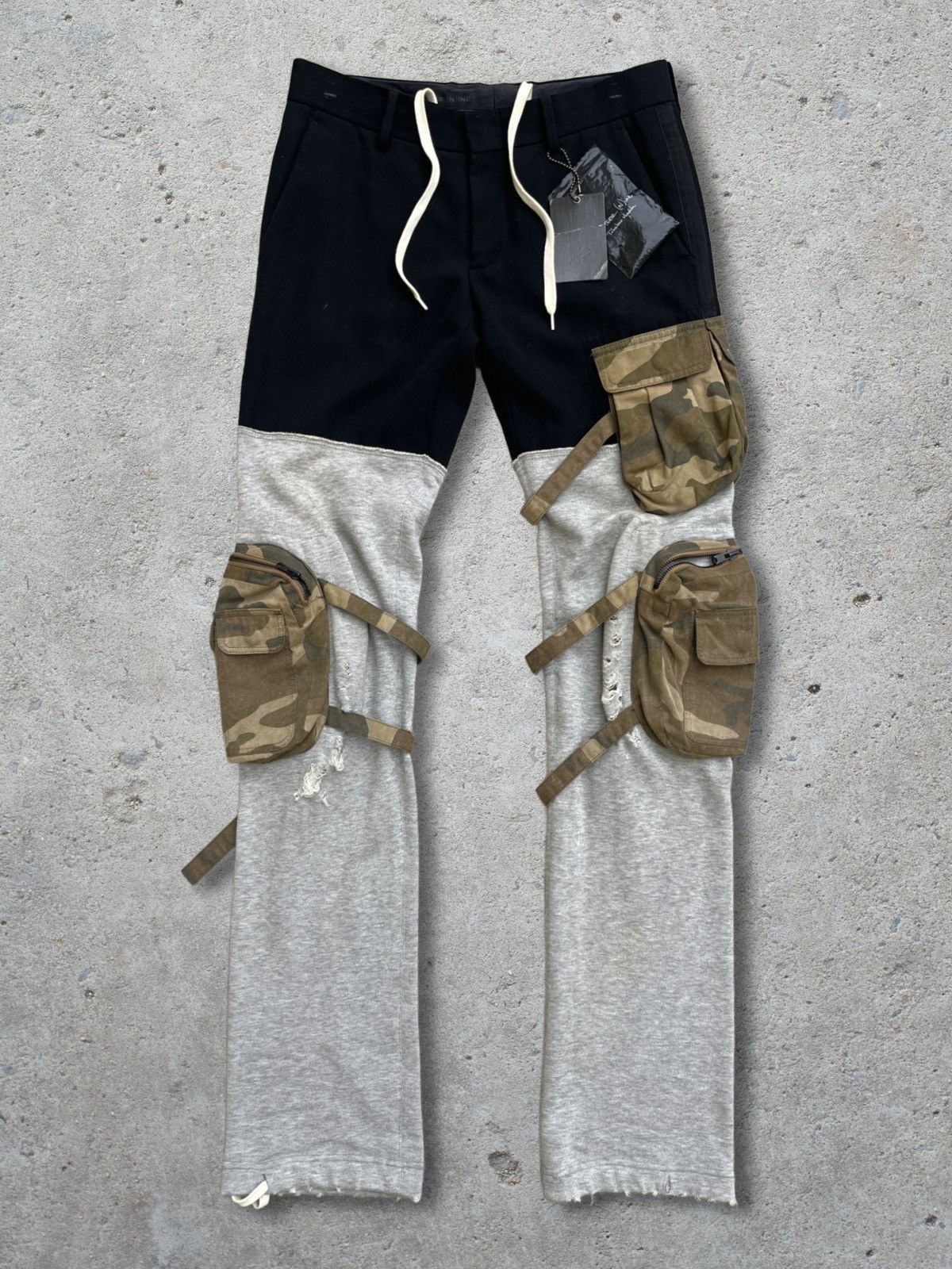 Number (N)ine Number (N)ine AW05 "The High Streets" Hybrid Cargo Pants Size US 30 / EU 46 - 1 Thumbnail