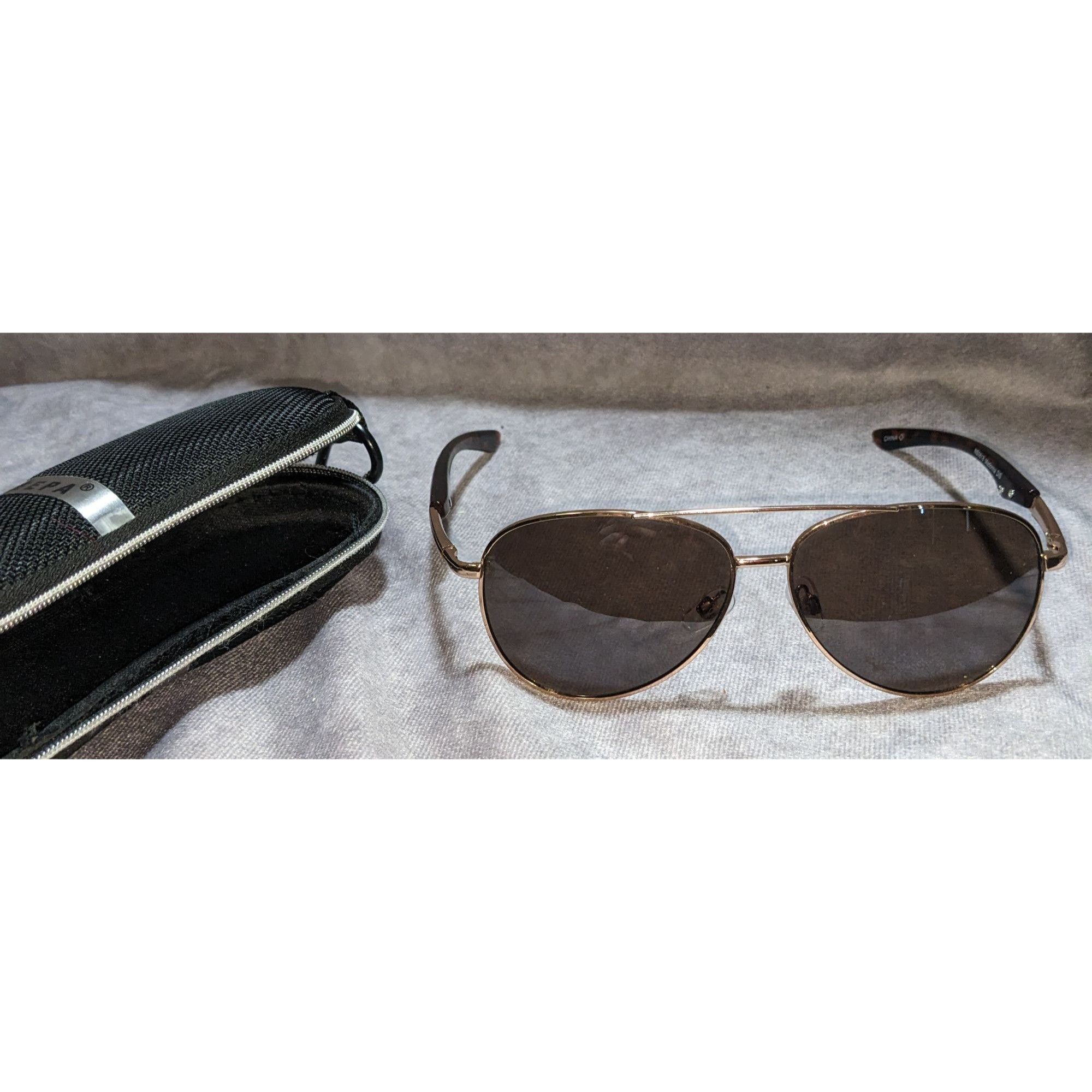 Other Rose Gold Tortoise Shell Aviator Sunglasses With Protective Size ONE SIZE - 1 Thumbnail