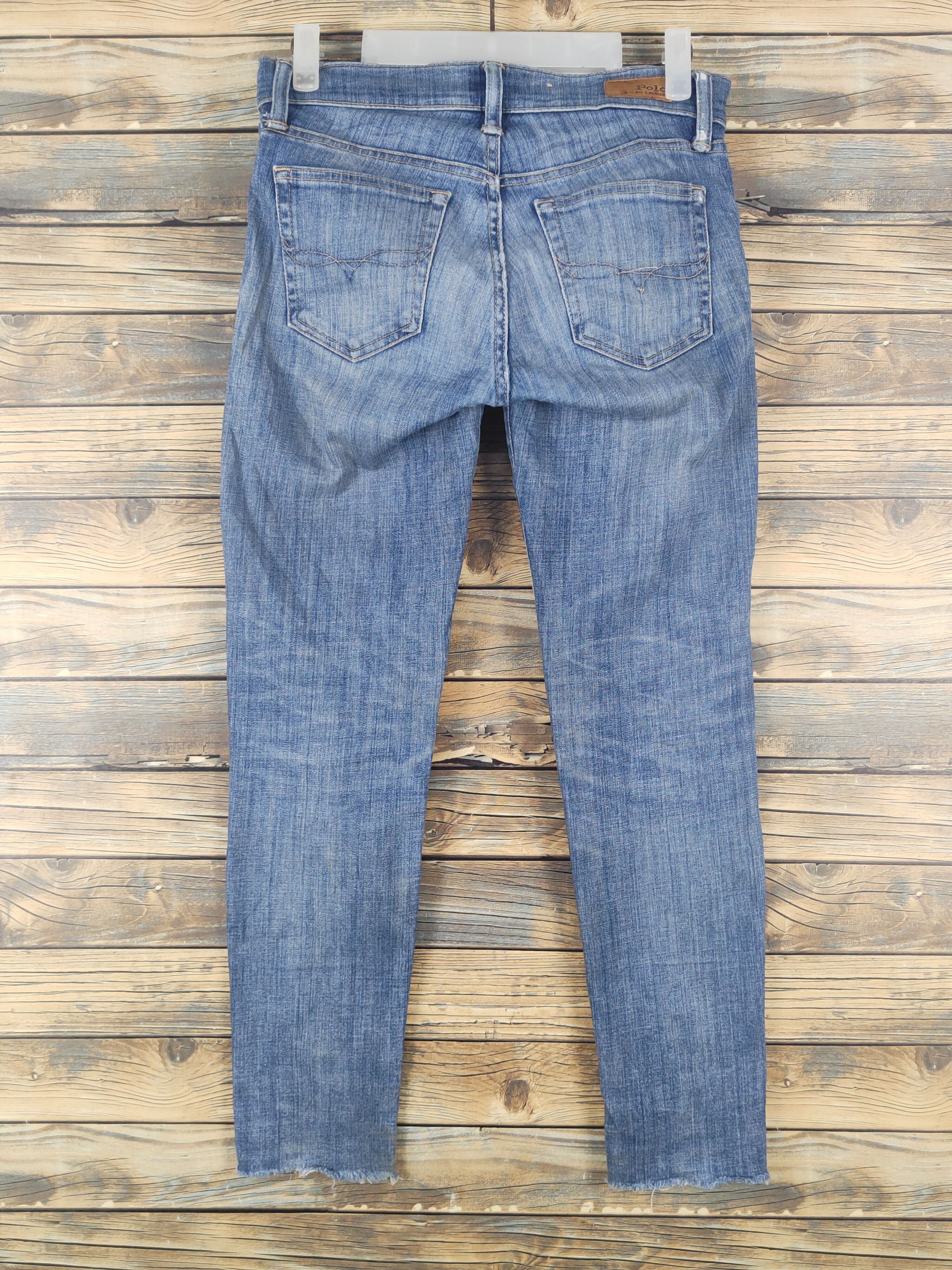 Polo Ralph Lauren Polo Ralph Lauren Blue Distressed Ripped Jeans #W2011 Size 29" - 7 Thumbnail