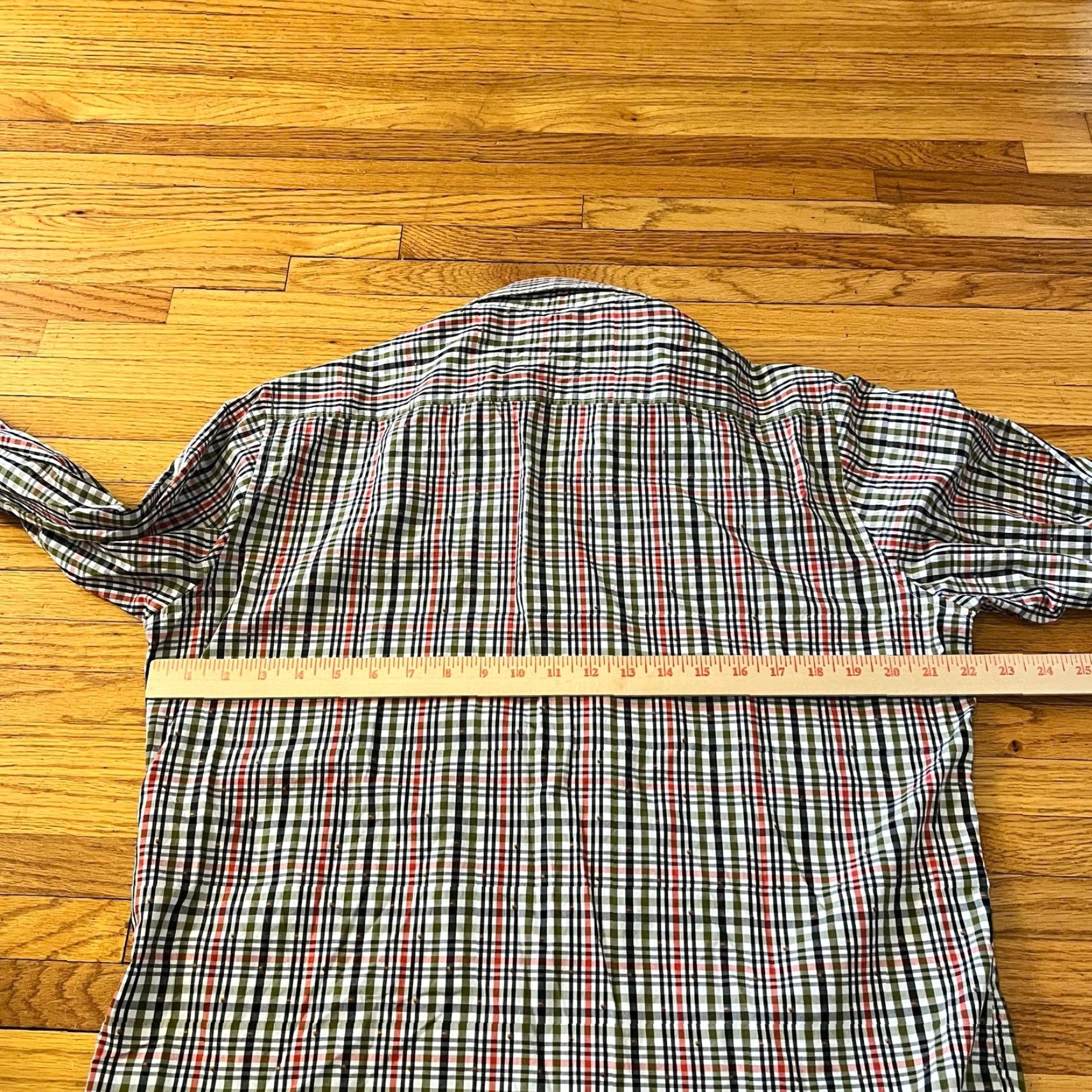 Robert Graham Robert Graham Shirt Mens Medium Plaid Flip Cuff Button Up Long Sleeve Red M Regular Men Size US M / EU 48-50 / 2 - 5 Thumbnail