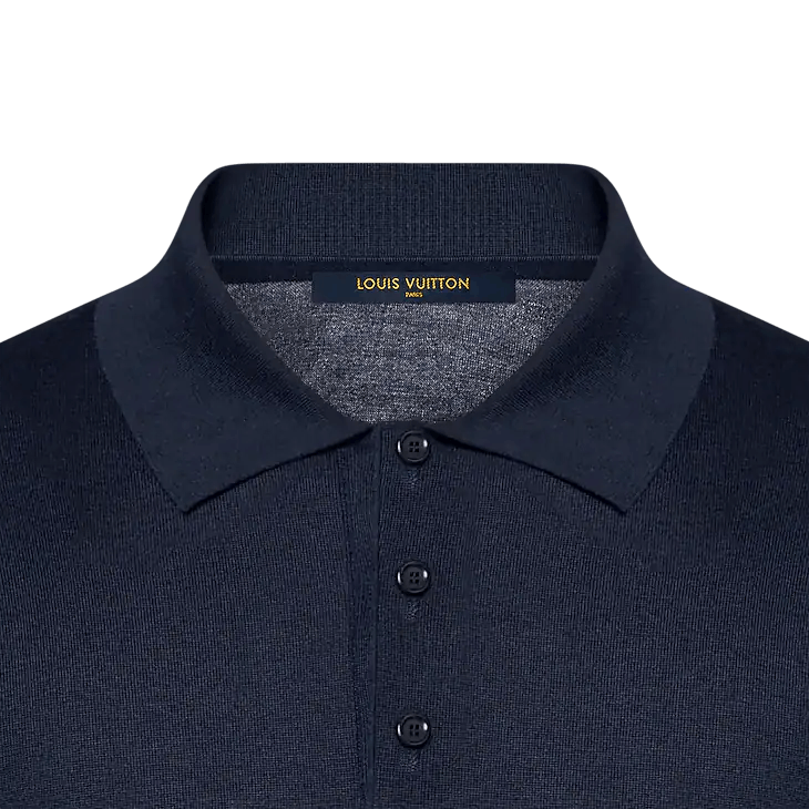 Louis Vuitton Silk And Cashmere Blend Long-Sleeved Polo Shirt Size US XXL / EU 58 / 5 - 4 Thumbnail
